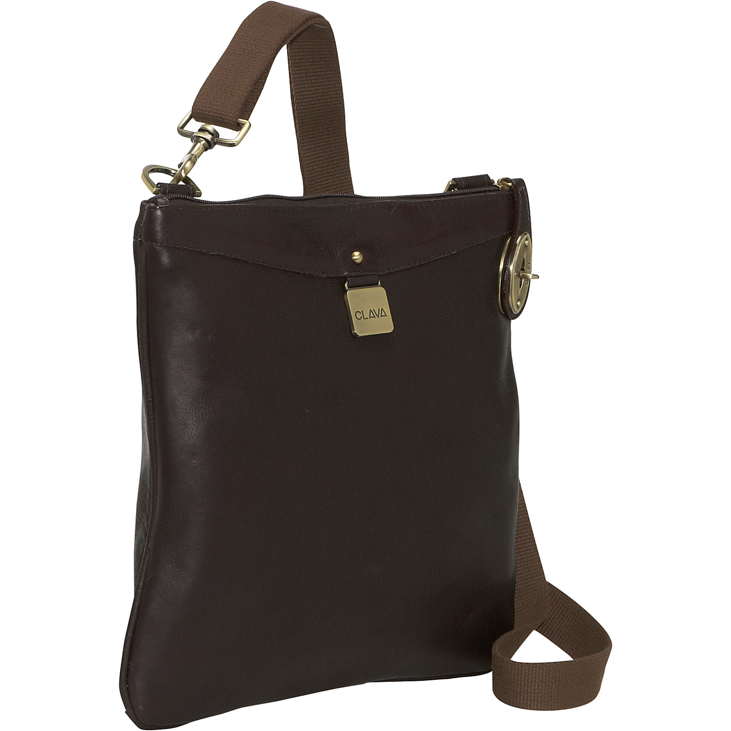 Leather Turnlock Messenger