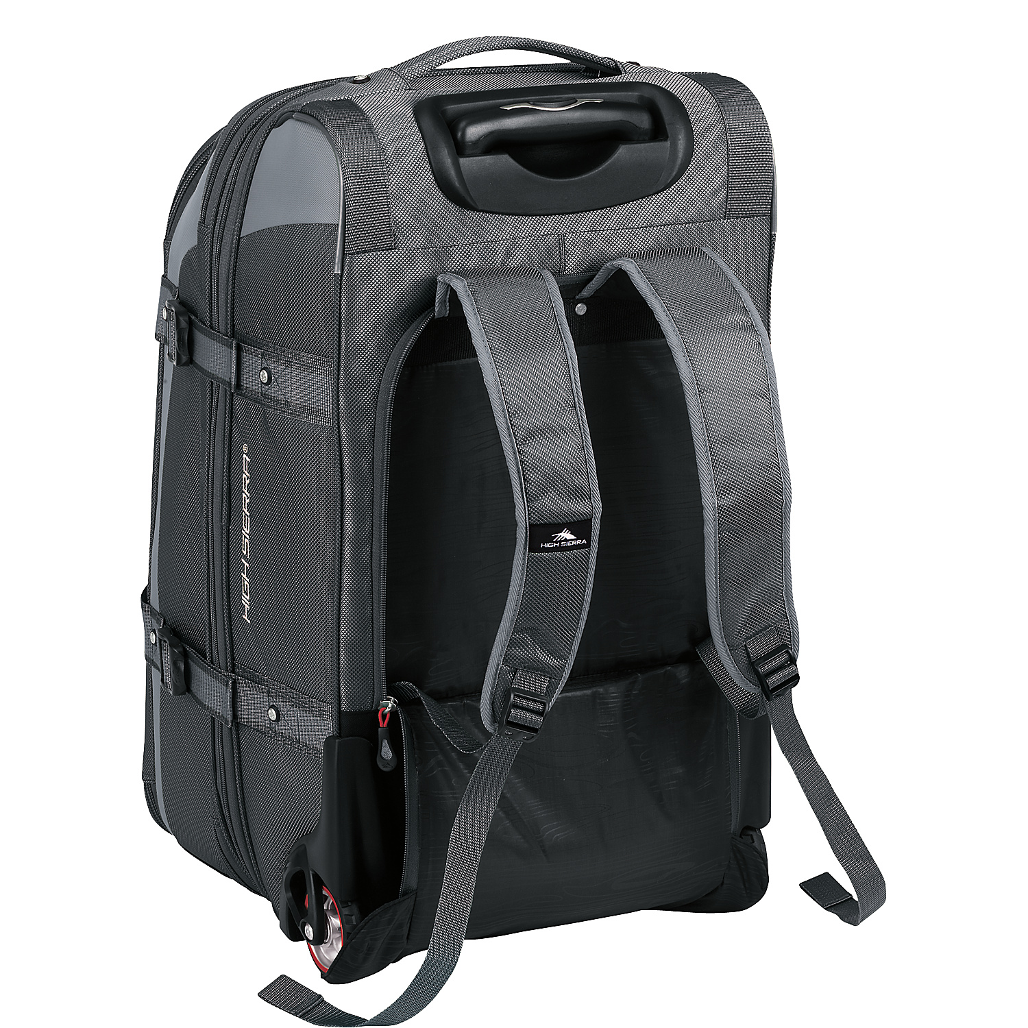 AT6 Carry On Expandable Wheeled Duffel with Backpack Straps