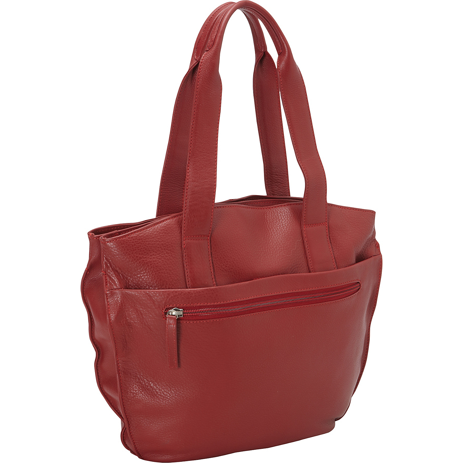 Bucket Shape with Two Inset Top Zip Tote