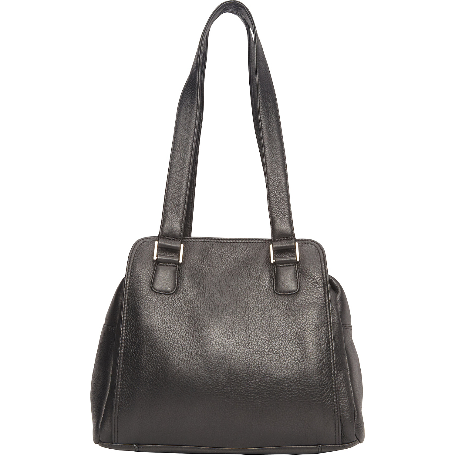 Top Zip Compartments Shoulder Bag