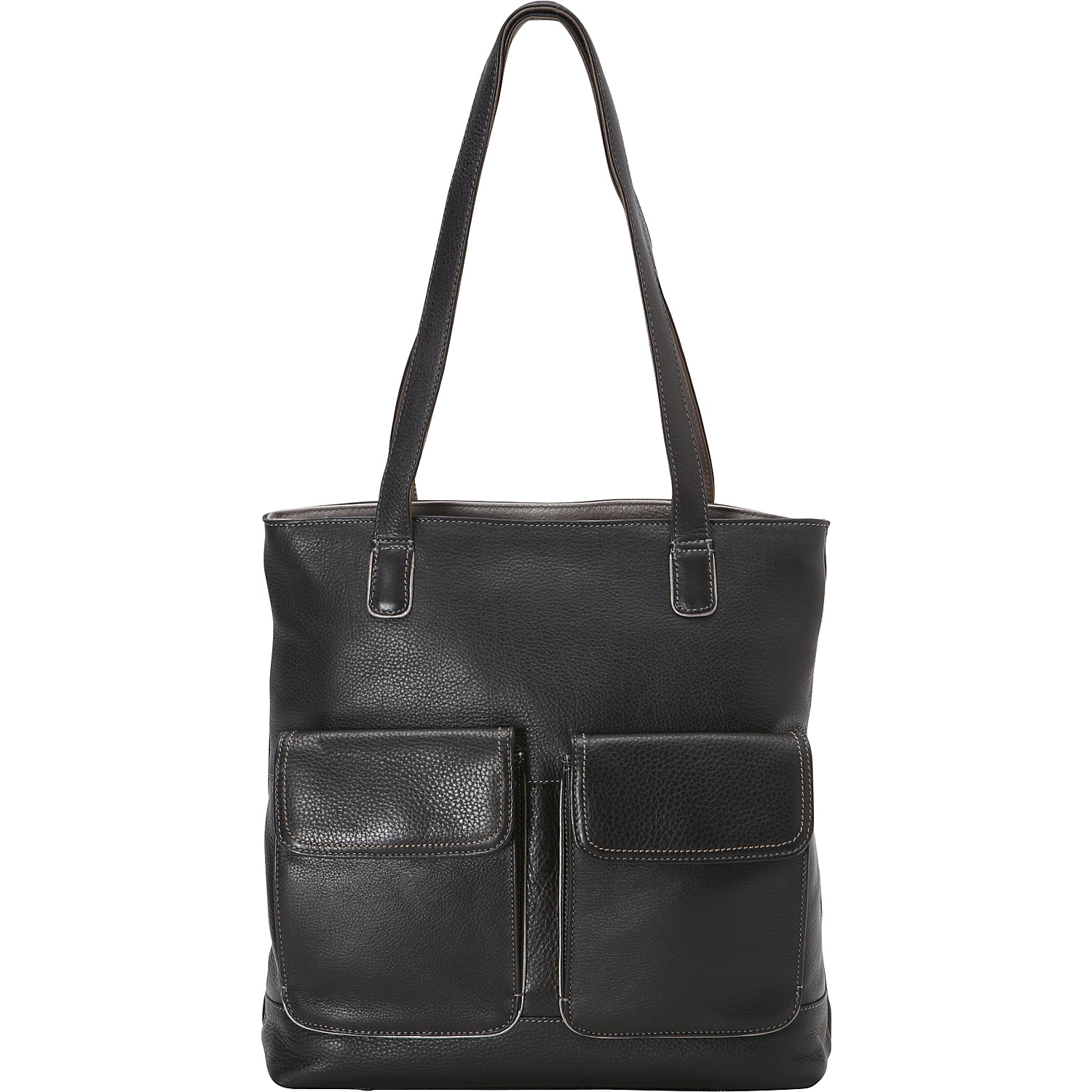 Inset Top Zip Tote