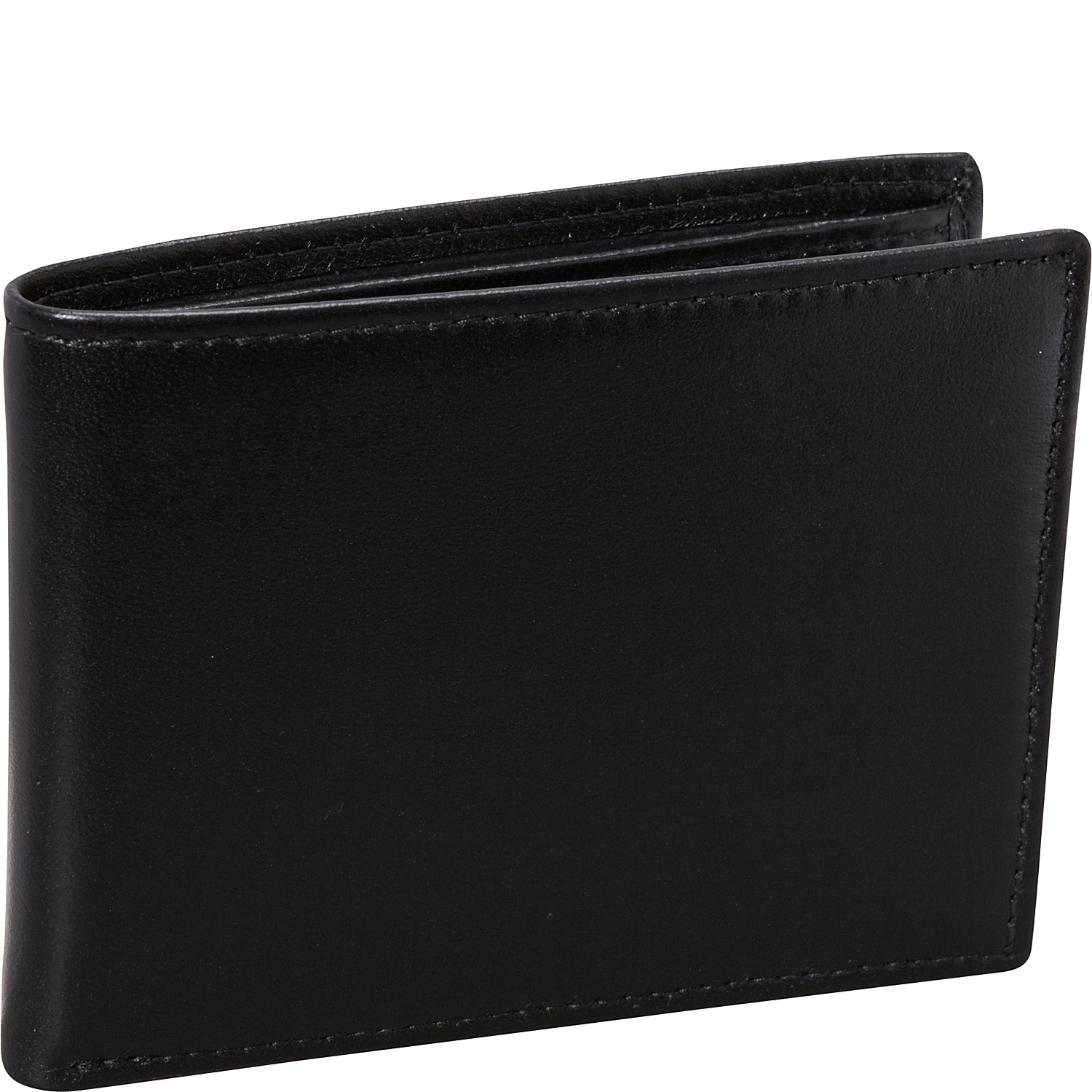 Nappa Soft Leather Slim Wallet w/ 8 Credit Card Slits