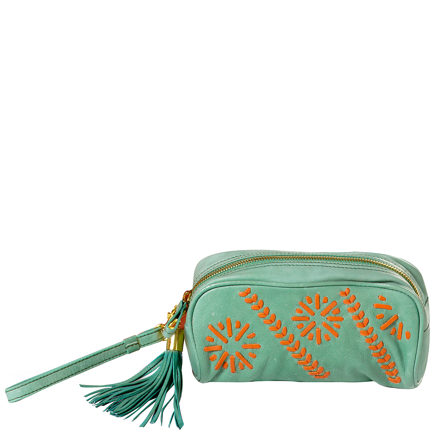 Carmel Whipstitch Wristlet