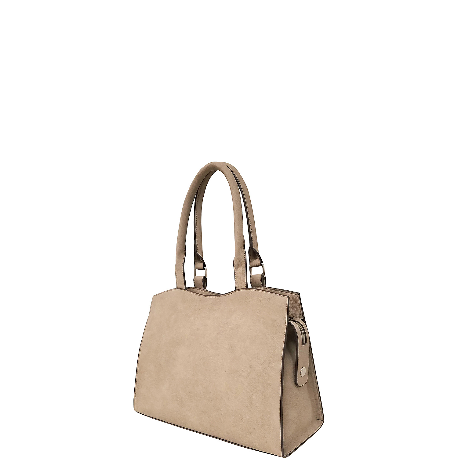 Nubuck Zip Top Tote