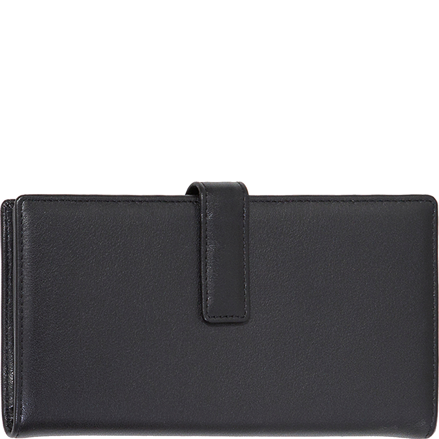 Leather Tab Clutch Wallet