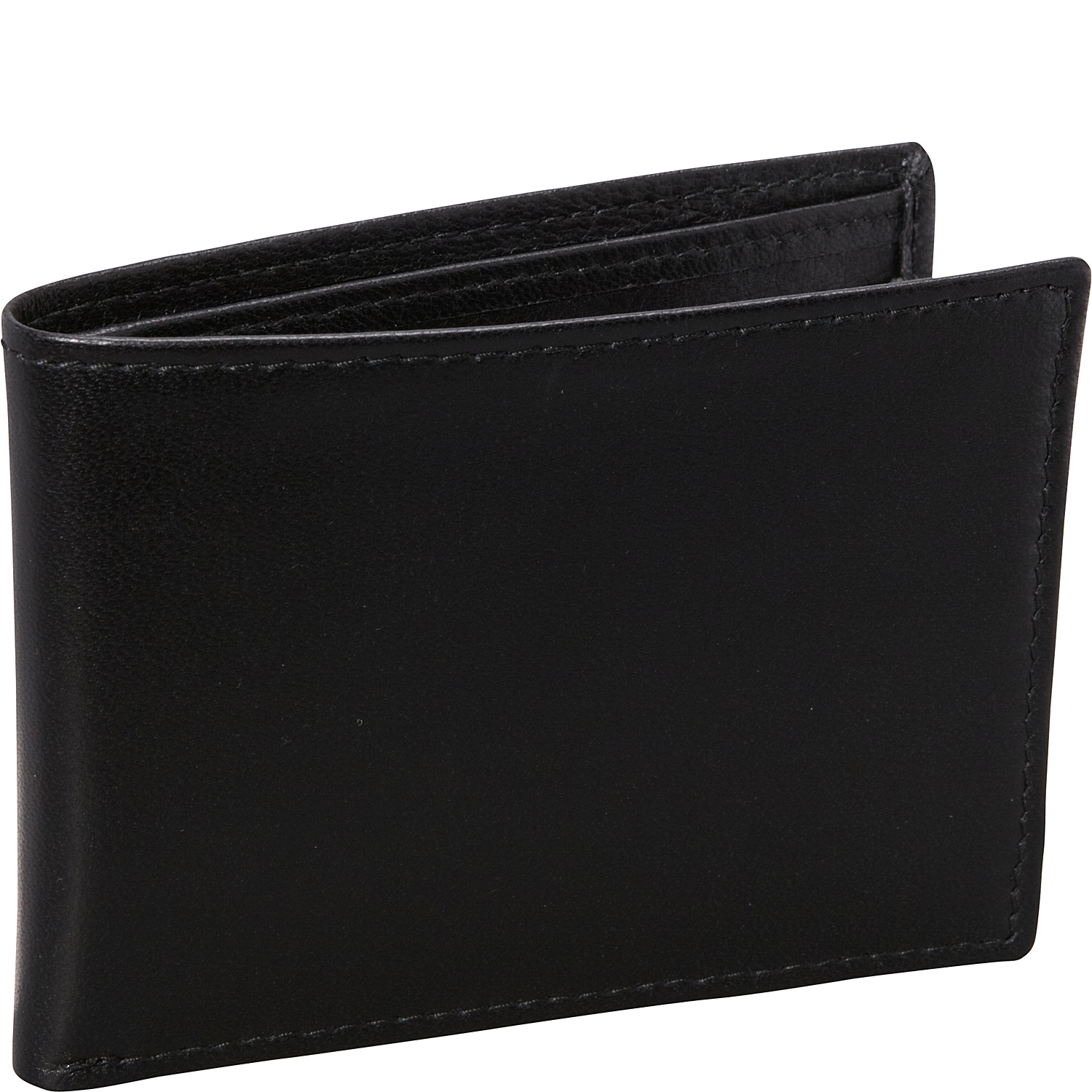 Nappa Soft Leather Slim Wallet w/ 6 Credit Card Slits