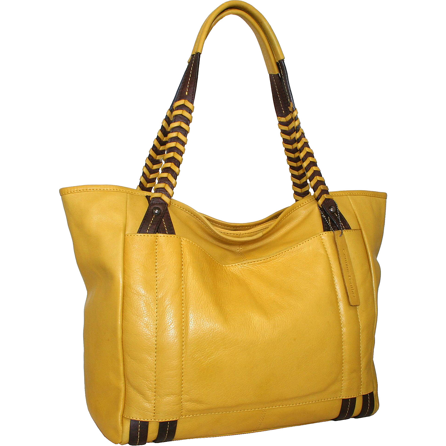 Tote with Woven Shoulder Strap