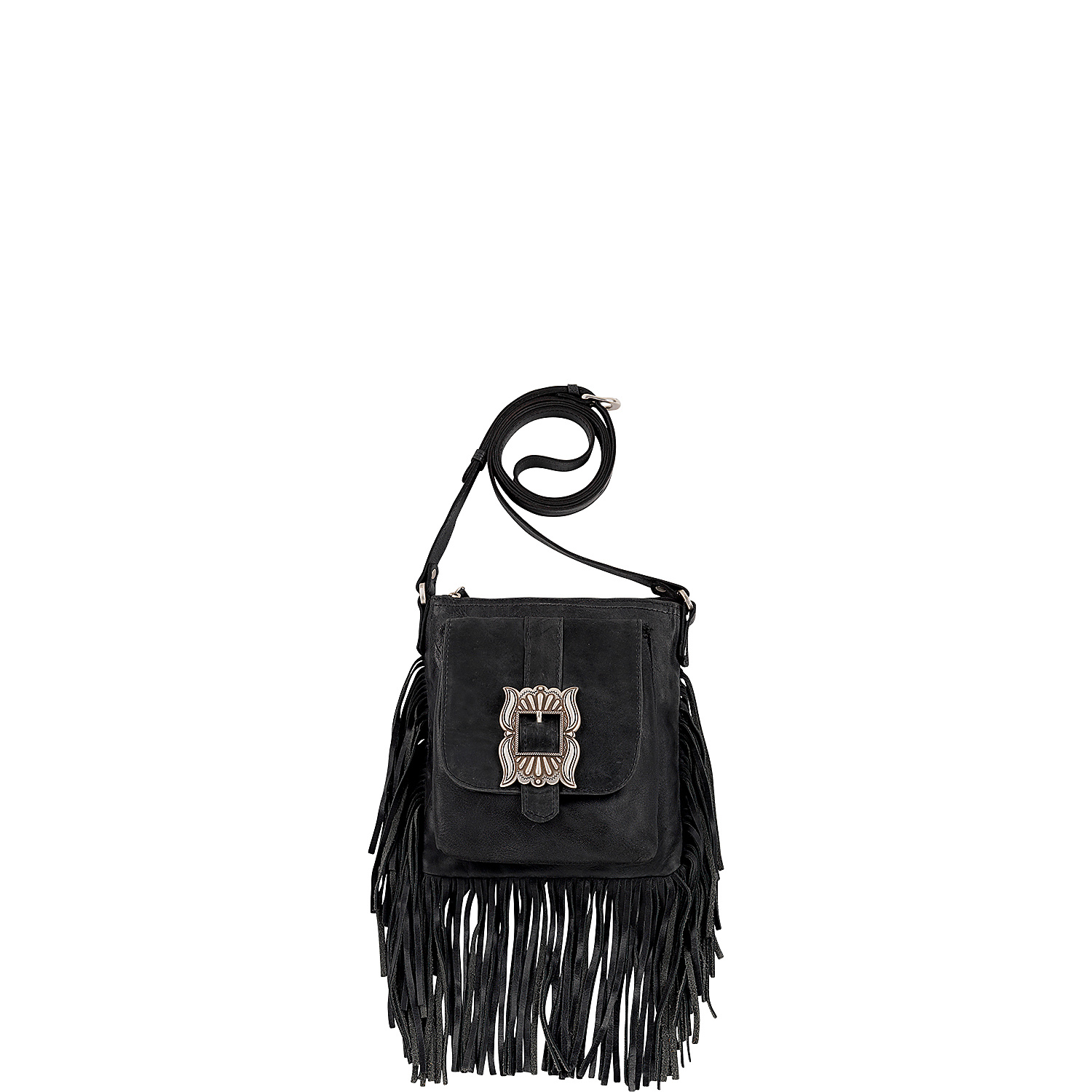 Eagle Feather Soft Crossbody Fringe Bag