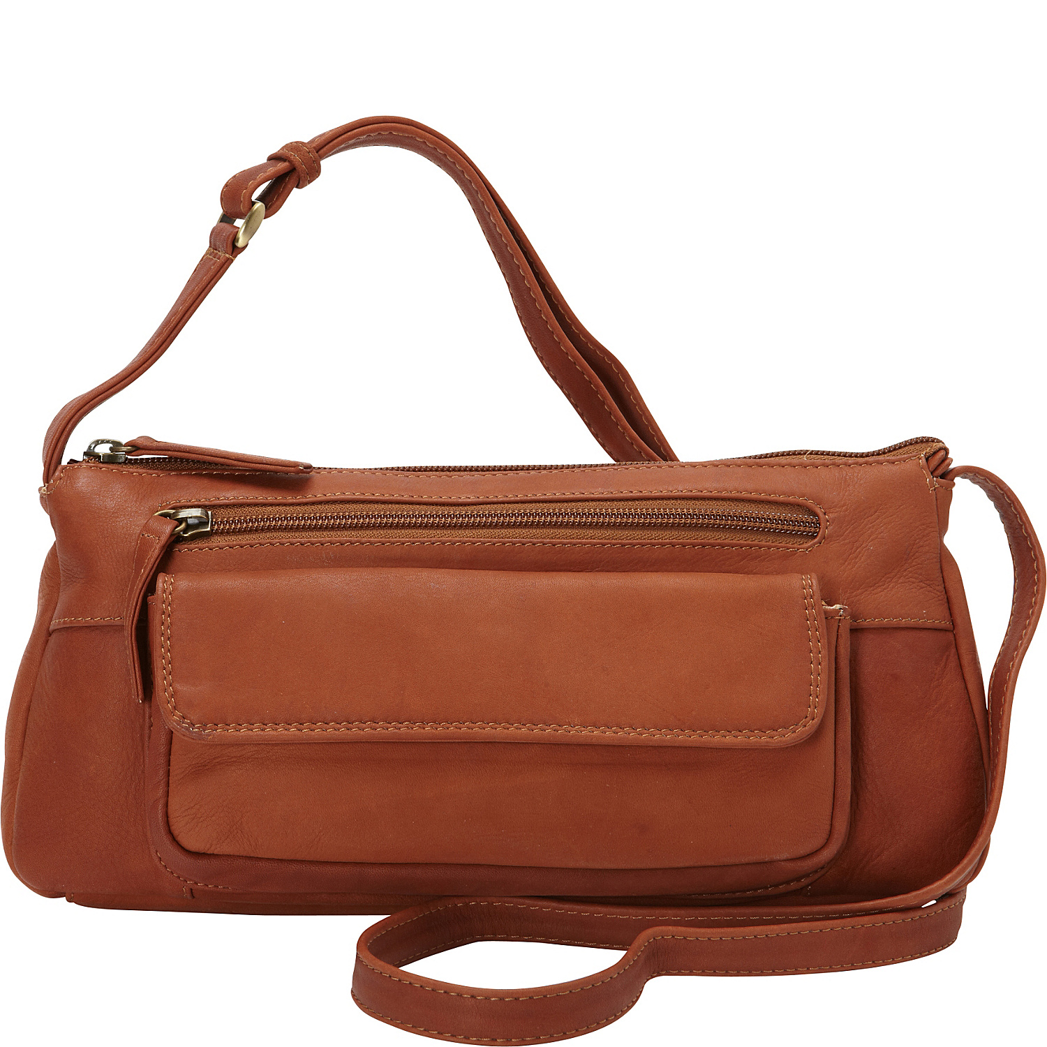 Small E/W Top Zip Crossbody