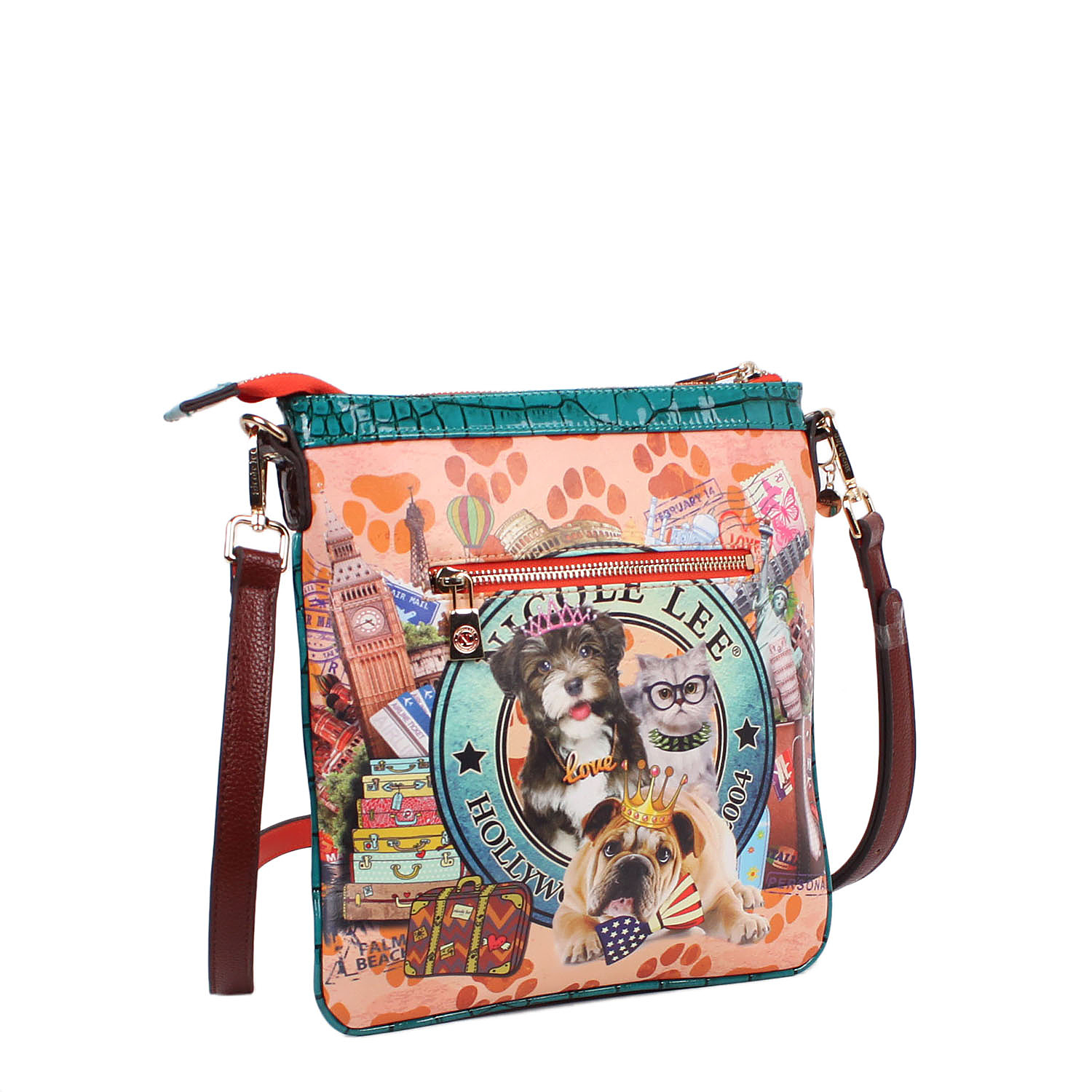 World Tour Print Crossbody