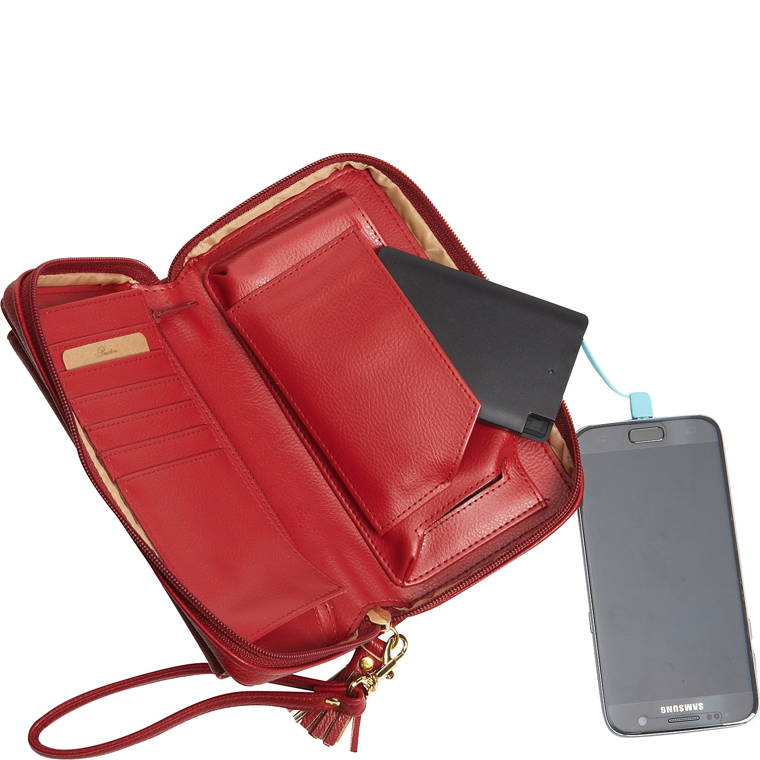 Tech Wallet with Battery Bank