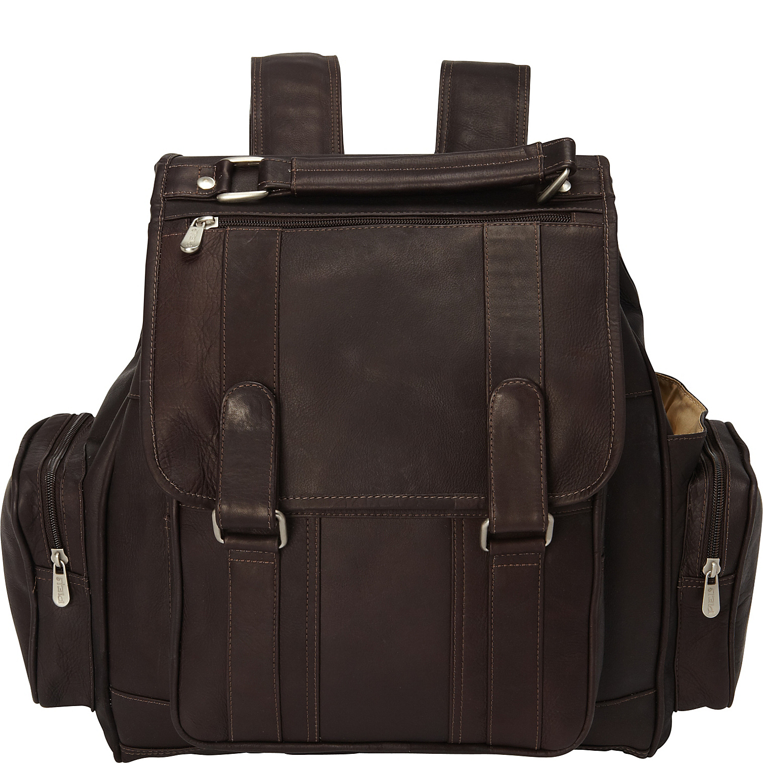 Double Loop Flap-Over Laptop Backpack