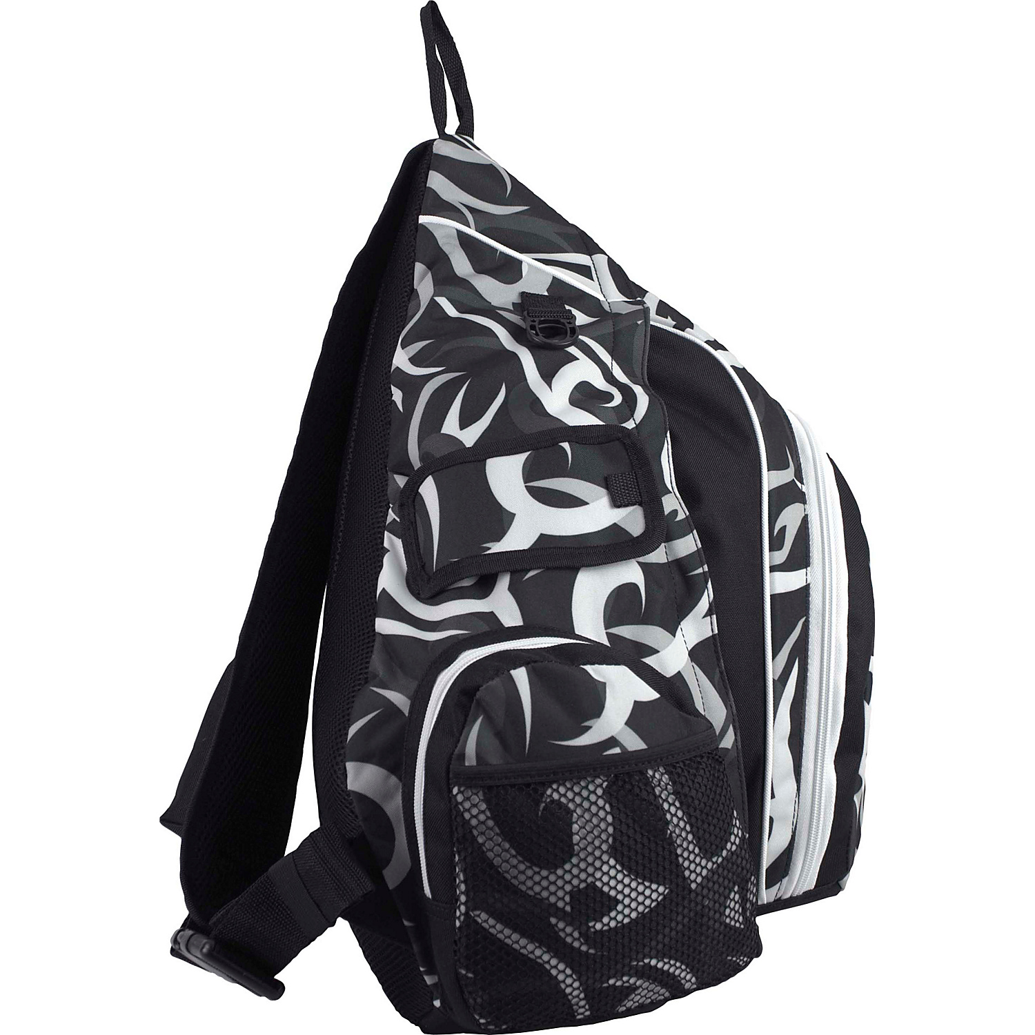 Triple Zip Trapezoid Backpack