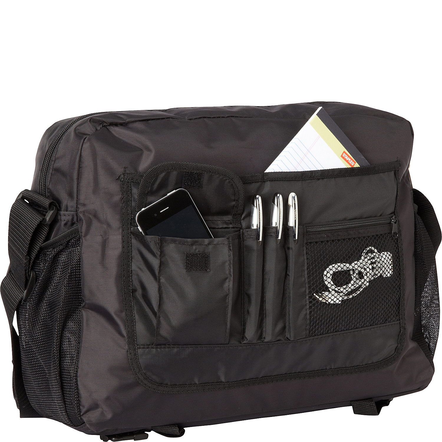 Double Buckle Laptop Messenger