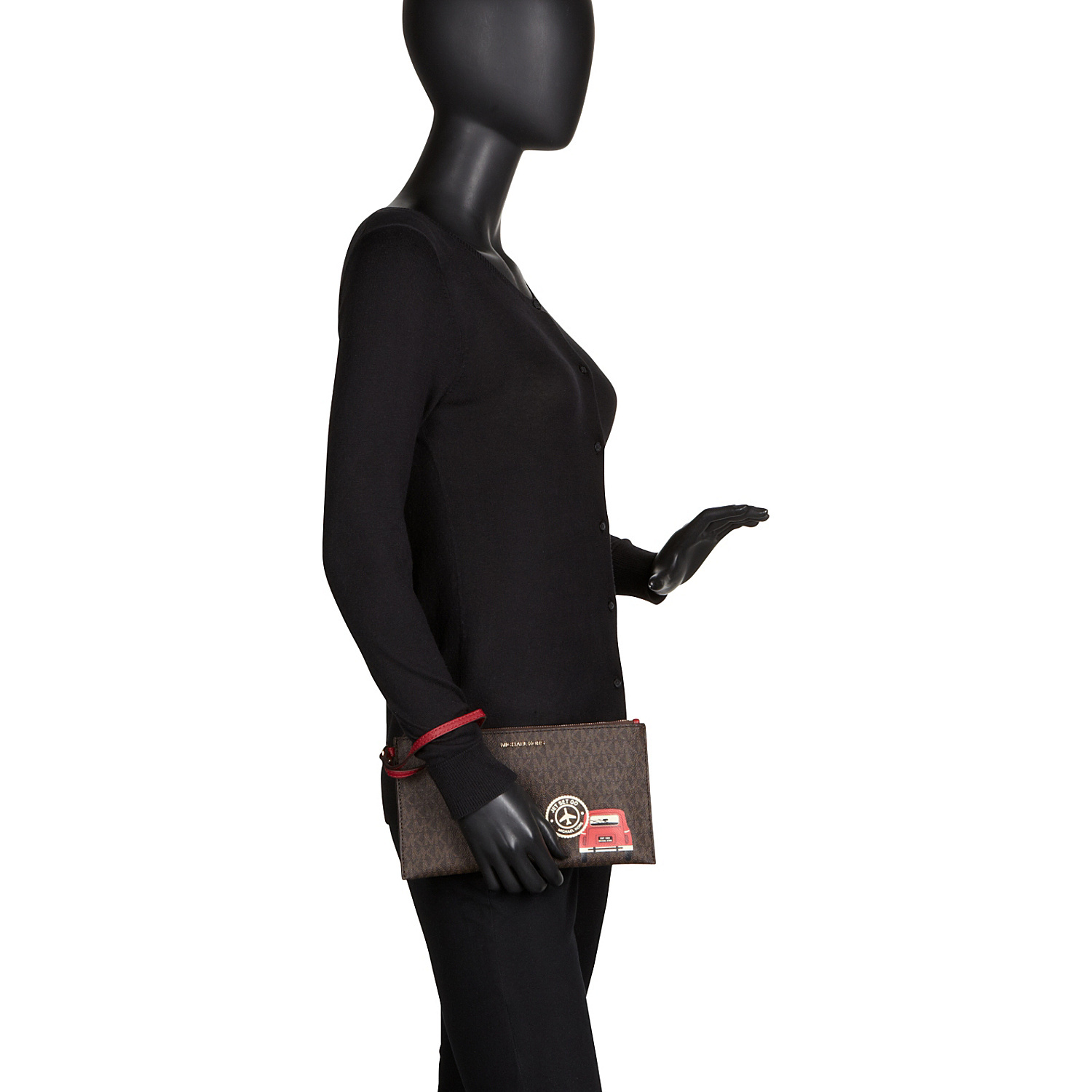 Illustrations Drive Away Large Zip Clutch