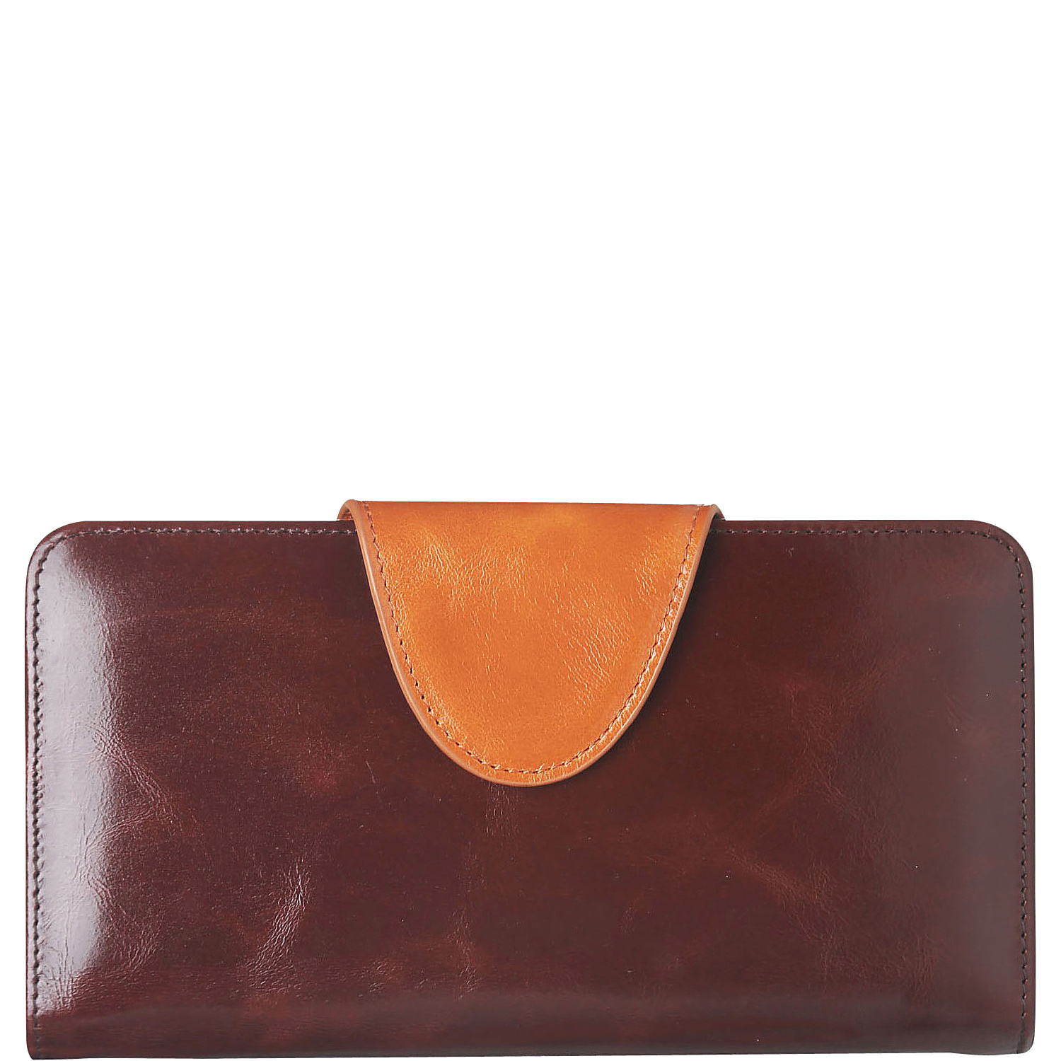 Maine Distressed Leather Clutch