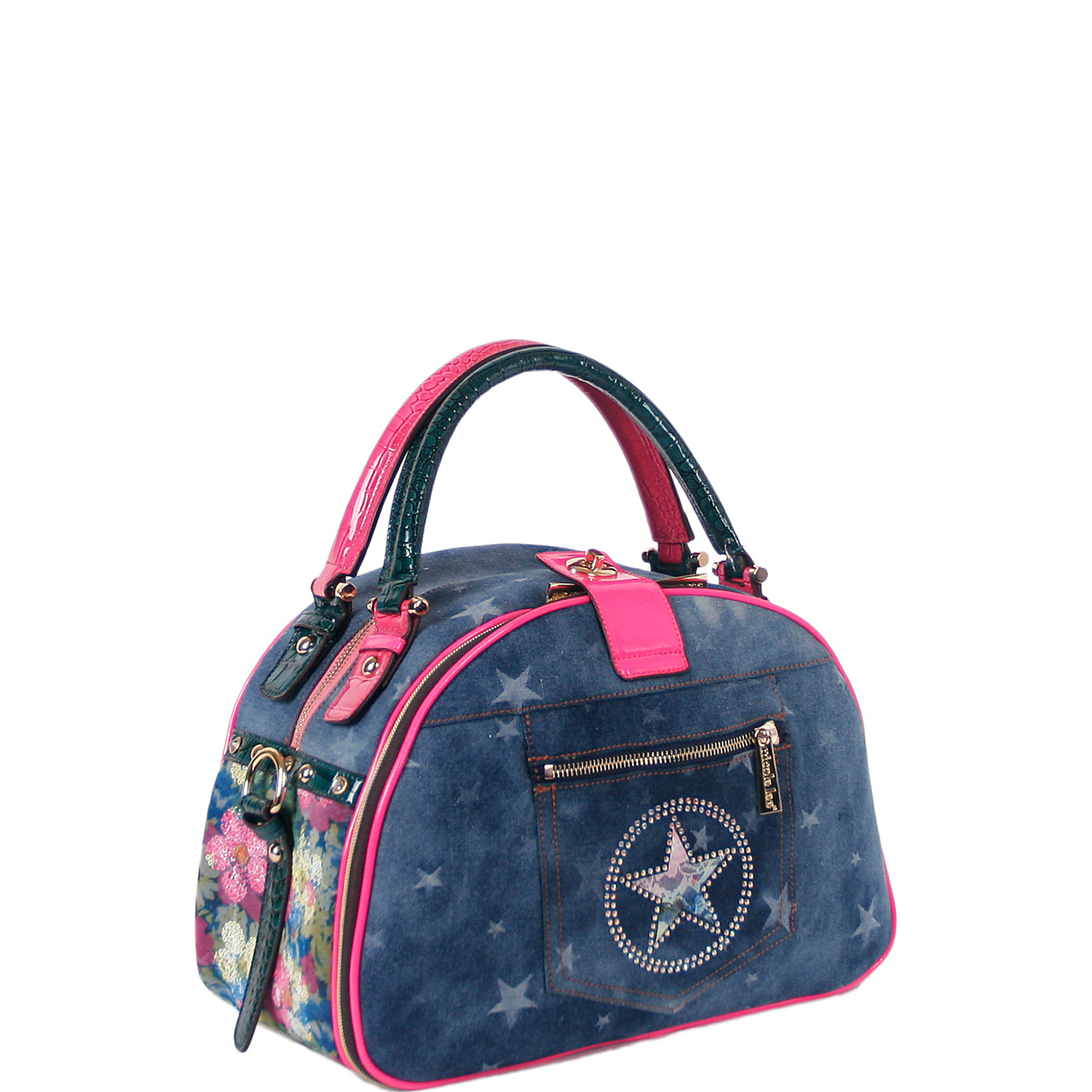 Corie 23 Print Bowler Bag