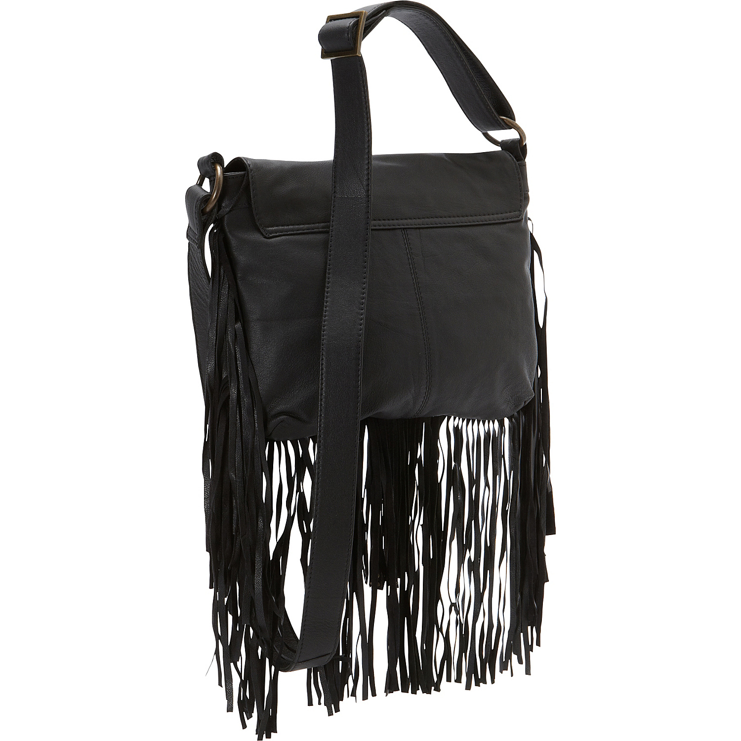 Soft Leather Fringe Crossbody