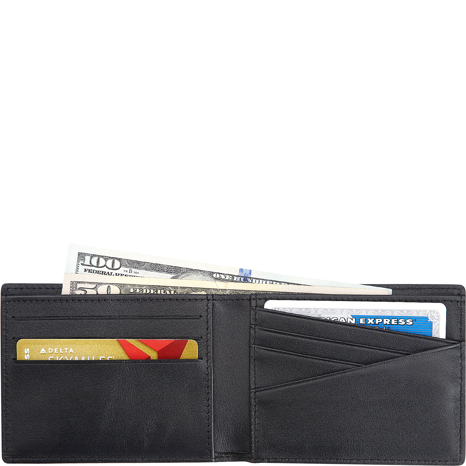 100 Step Wallet, Men's Slim Bifold Wallet with RFID Blocking Technology