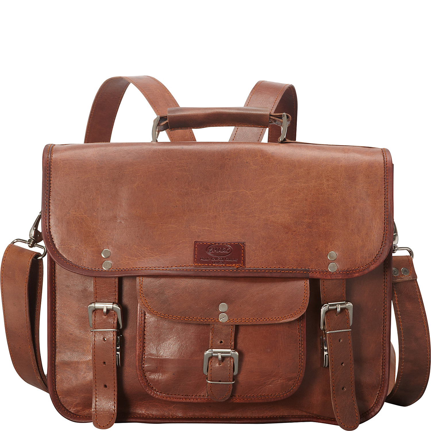 Wide Three-in-One Backpack/Brief/Messenger