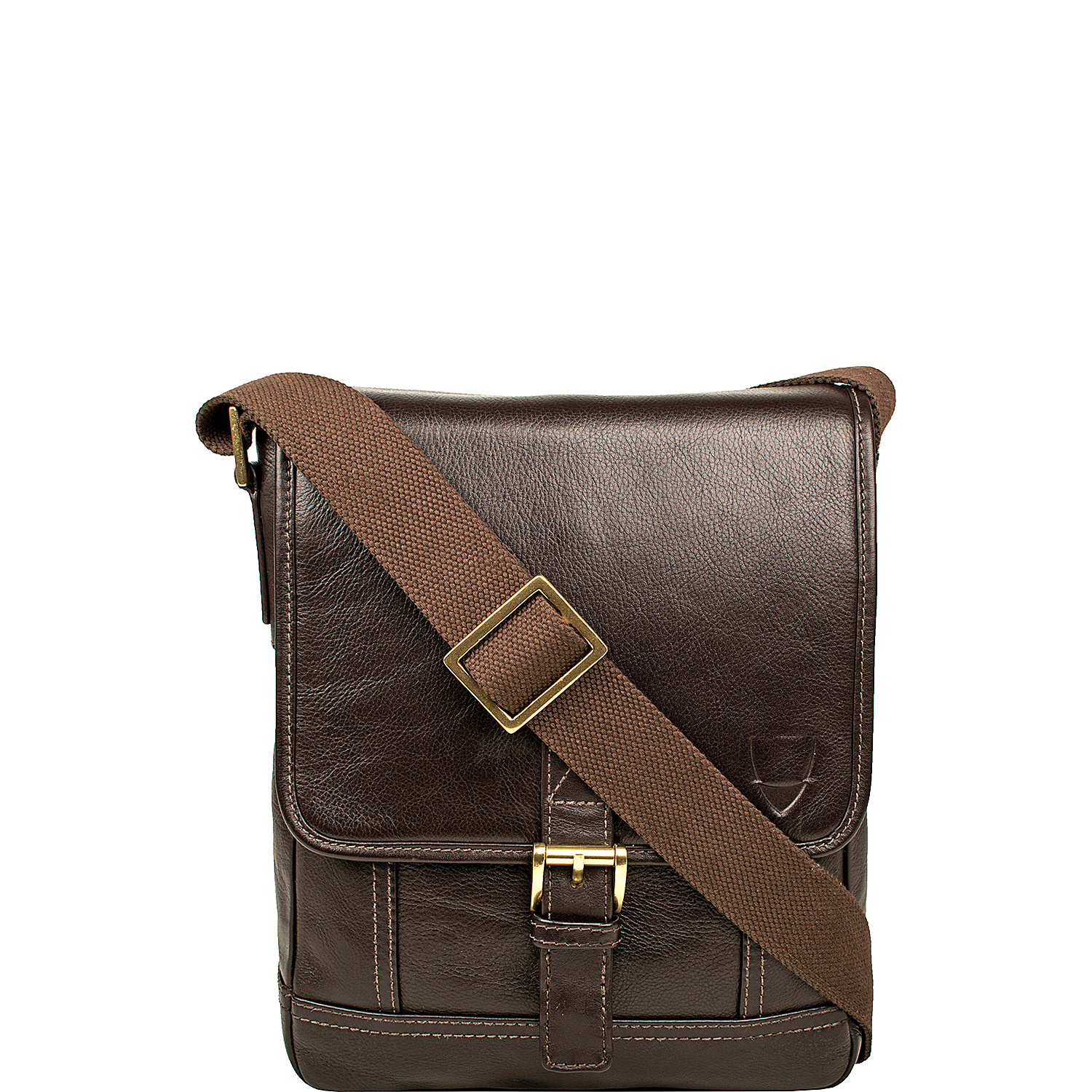 Hunter Small Leather Crossbody Messenger