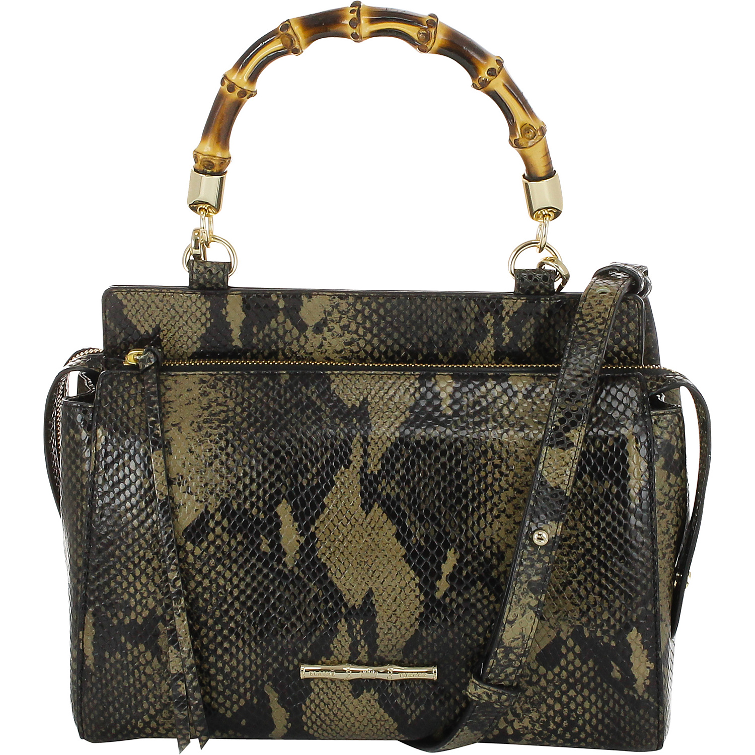 Olive Python Satchel