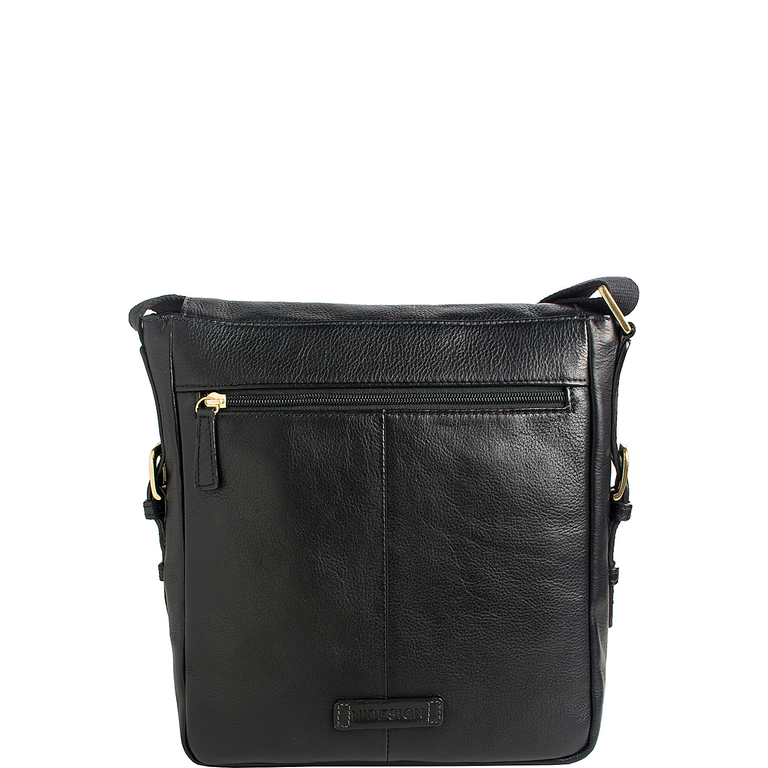 William Vertical Leather Messenger