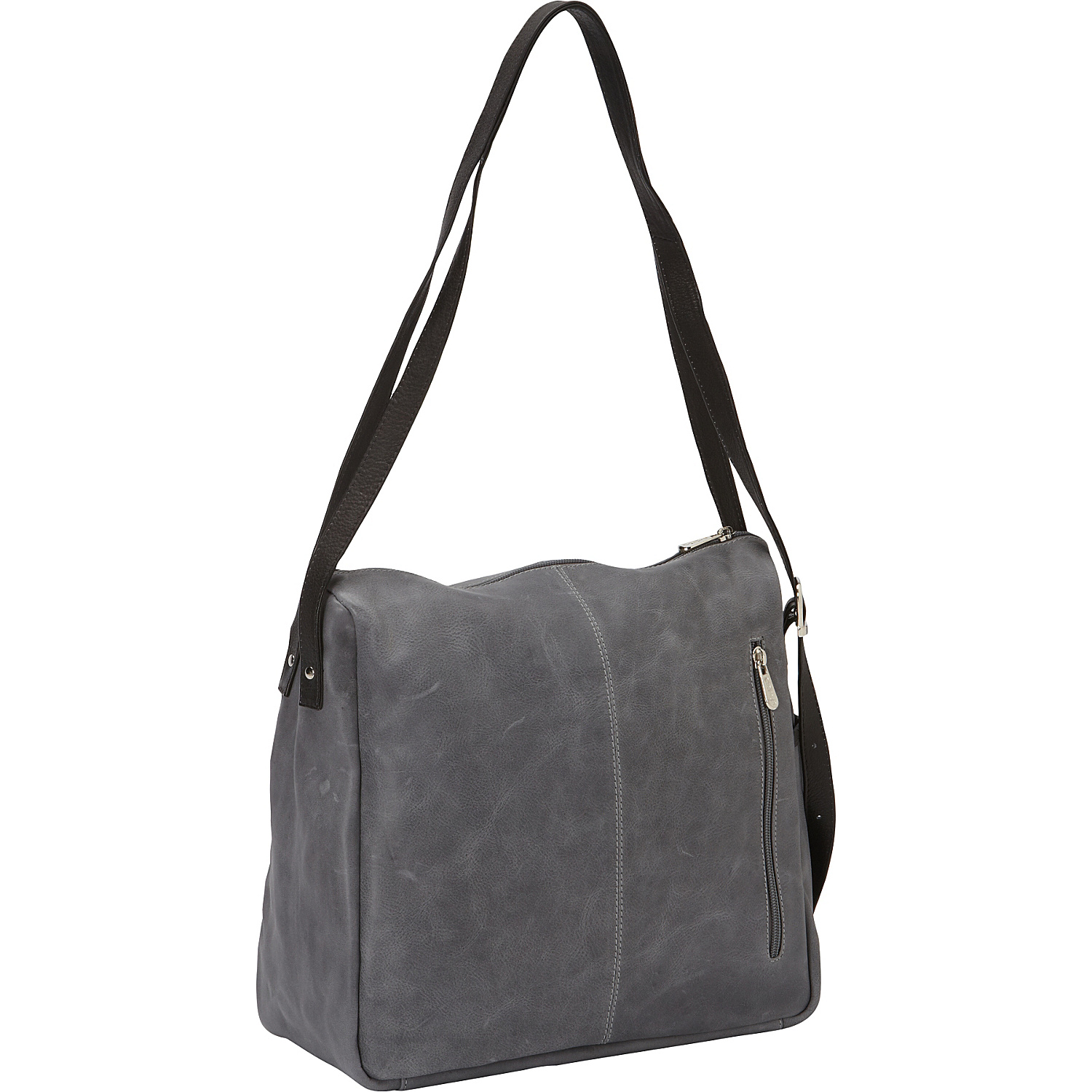 Top-Zip Shoulder Bag