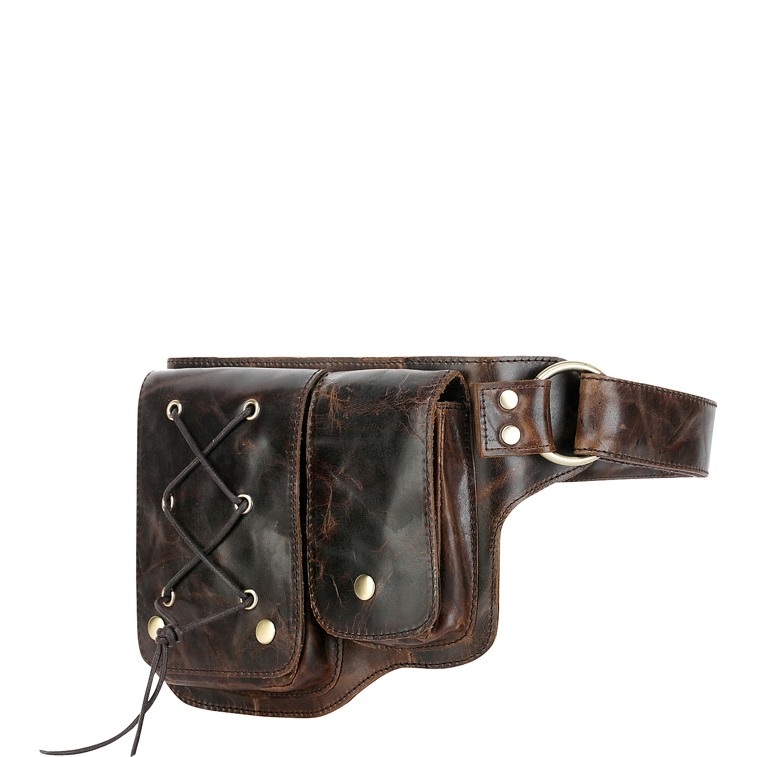 Adonis 2 Leather Waist Pack Hip Purse