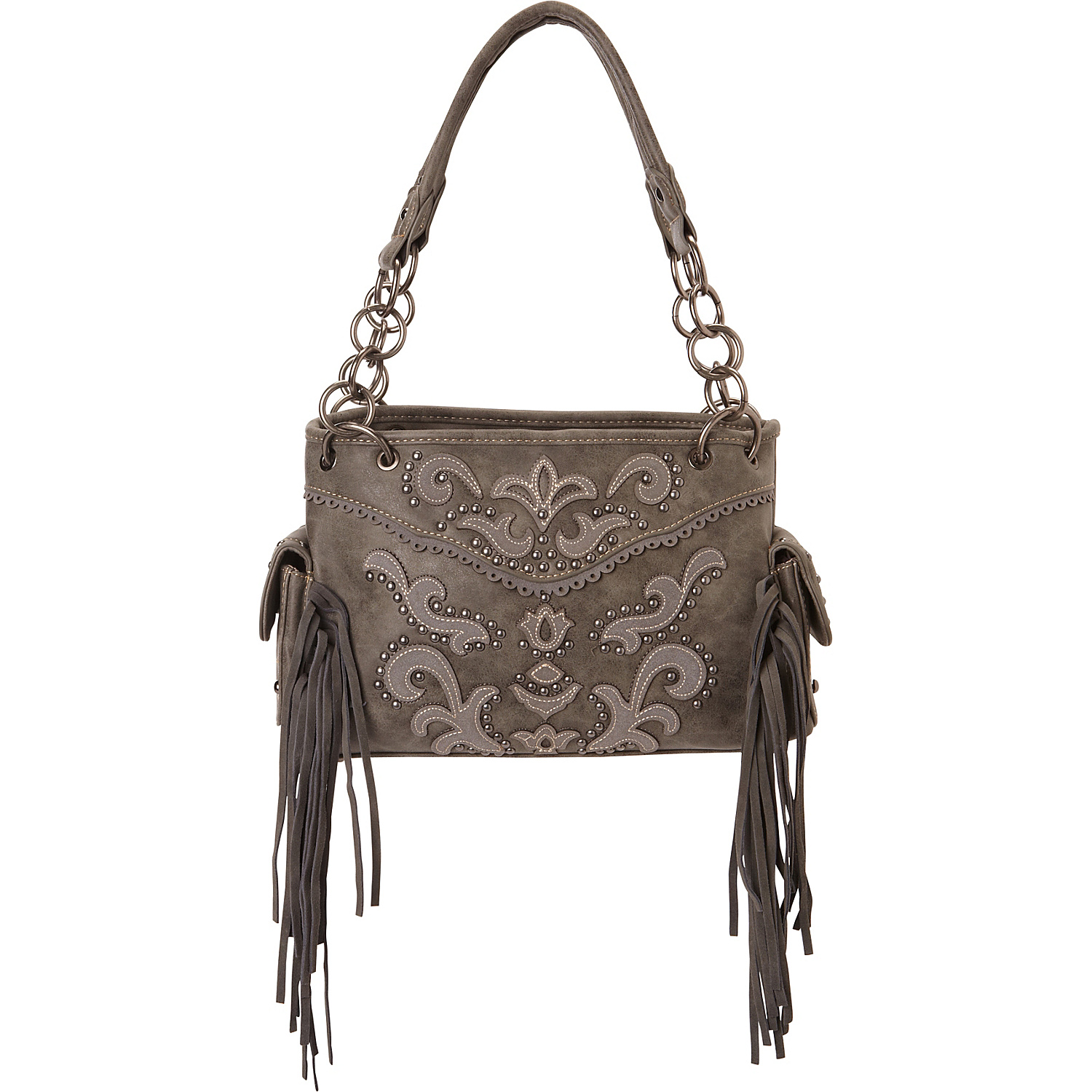 Leather Fringe & Saddle Stitch Purse