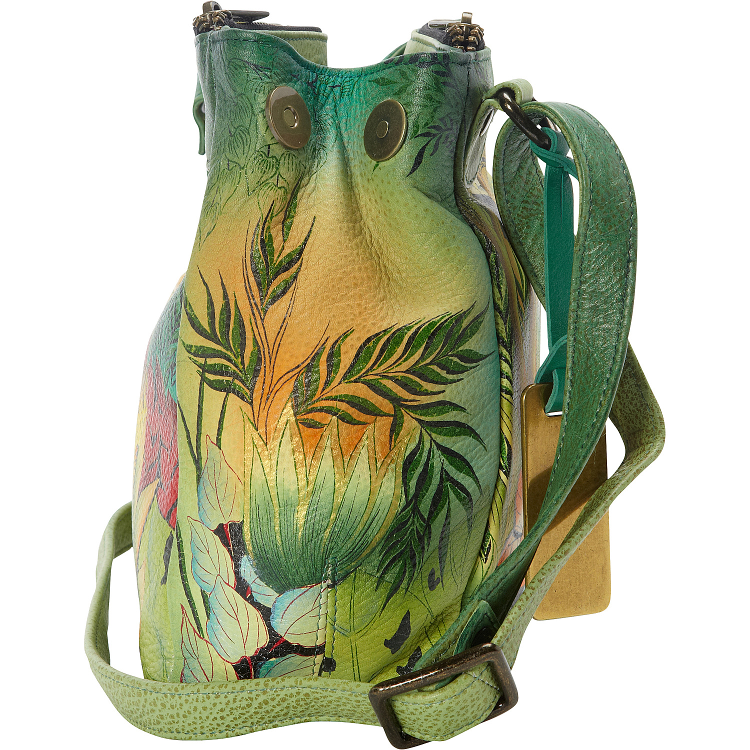 Hand Painted Triple Compartment Crossbody