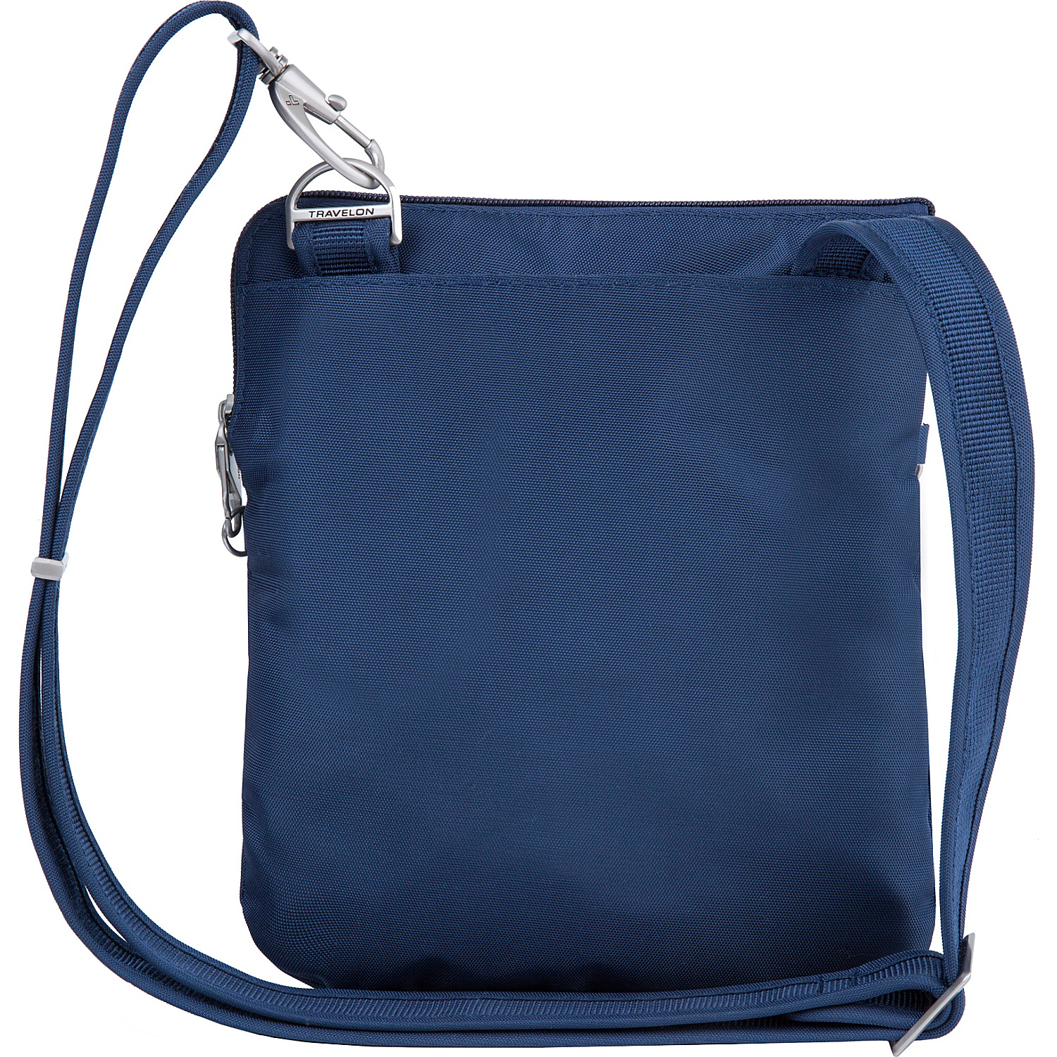 Anti-Theft Classic Slim Double Zip Crossbody Bag