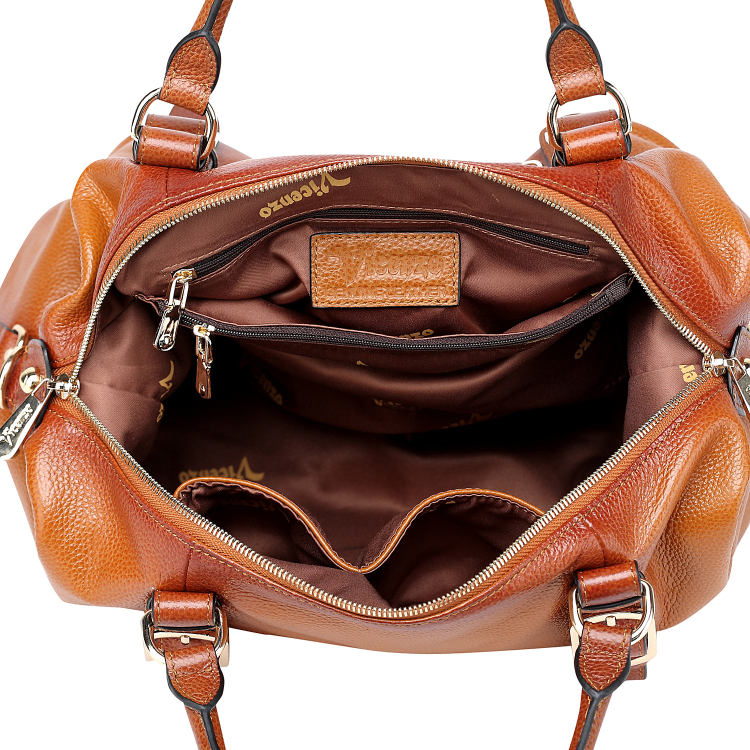 Infinity Leather Satchel