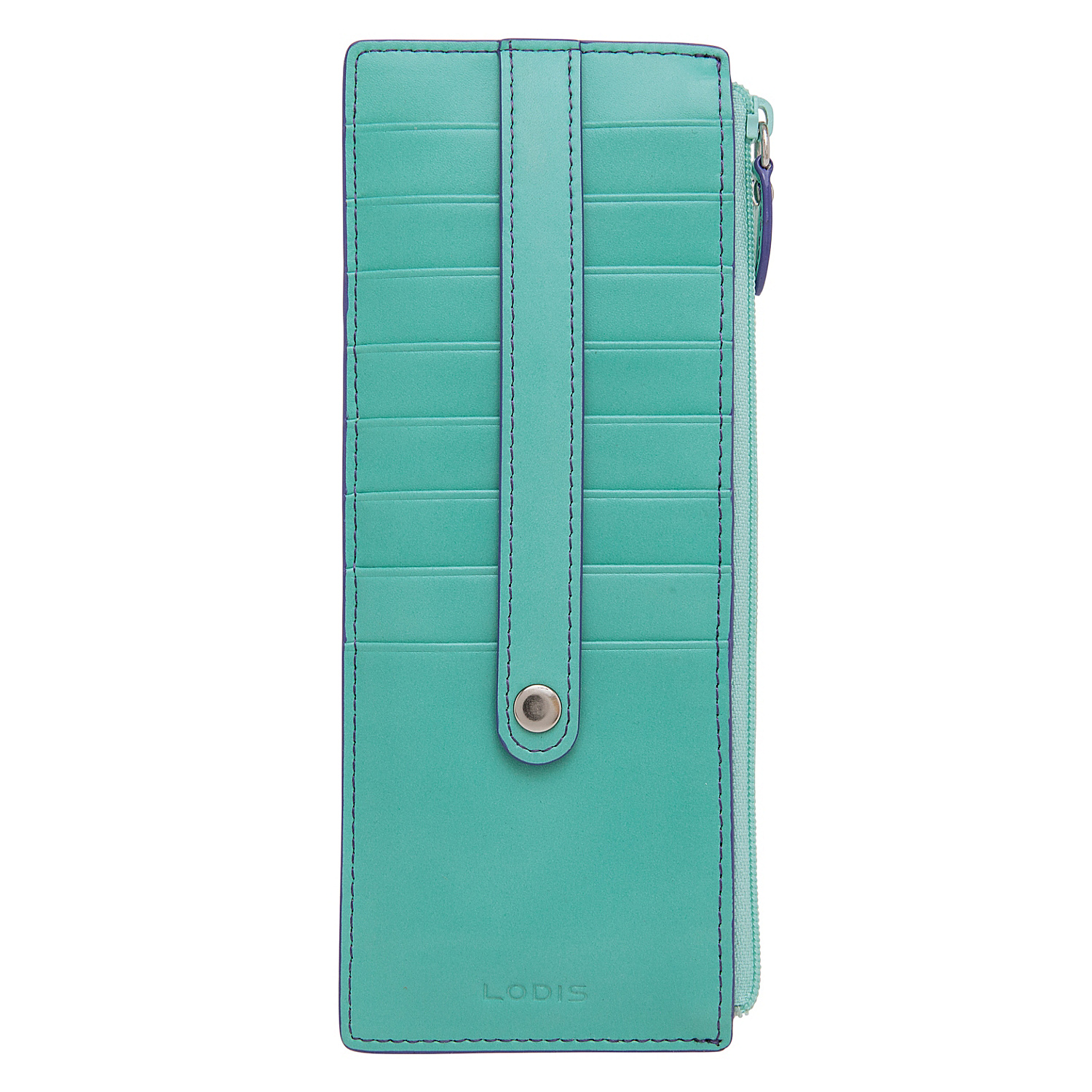 Audrey Credit Card Case with Zip Pocket - Fashion Colors