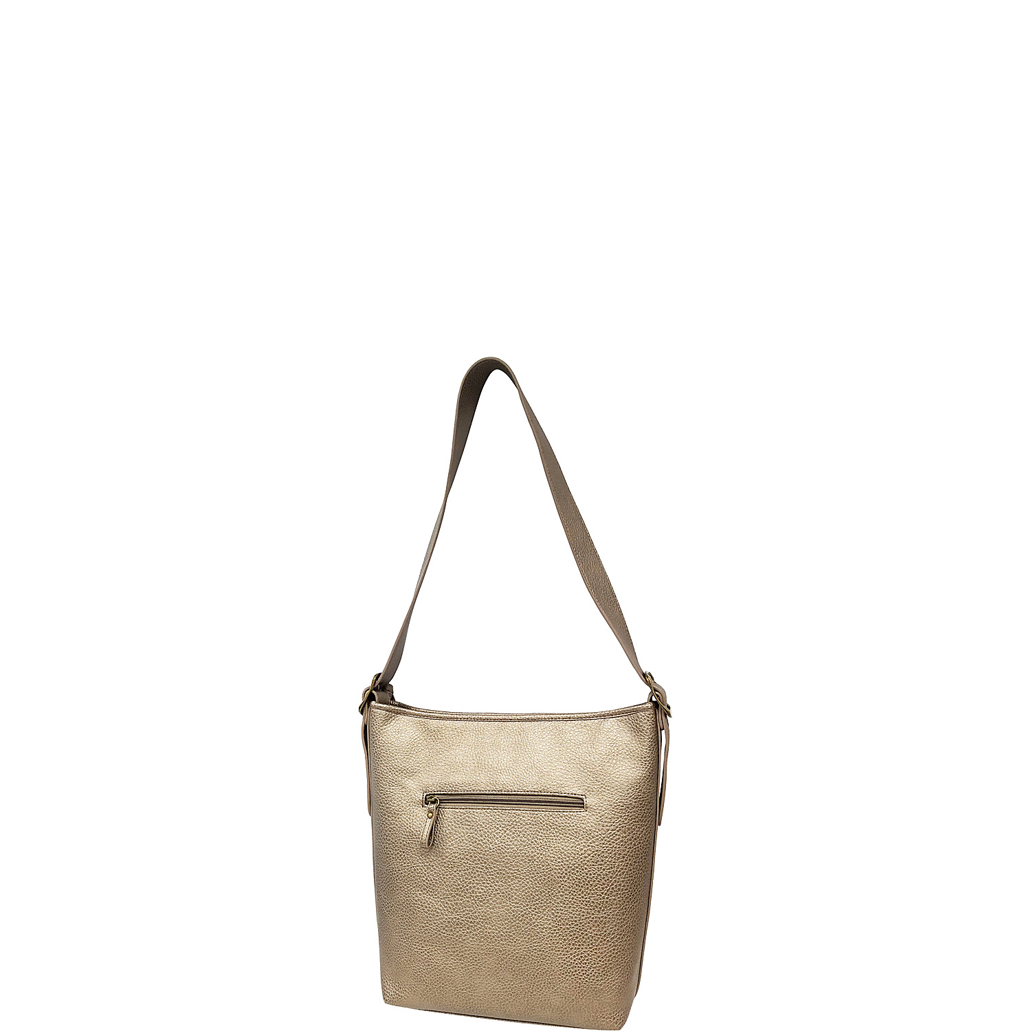 Multi Metallic Strip Shoulder Bag