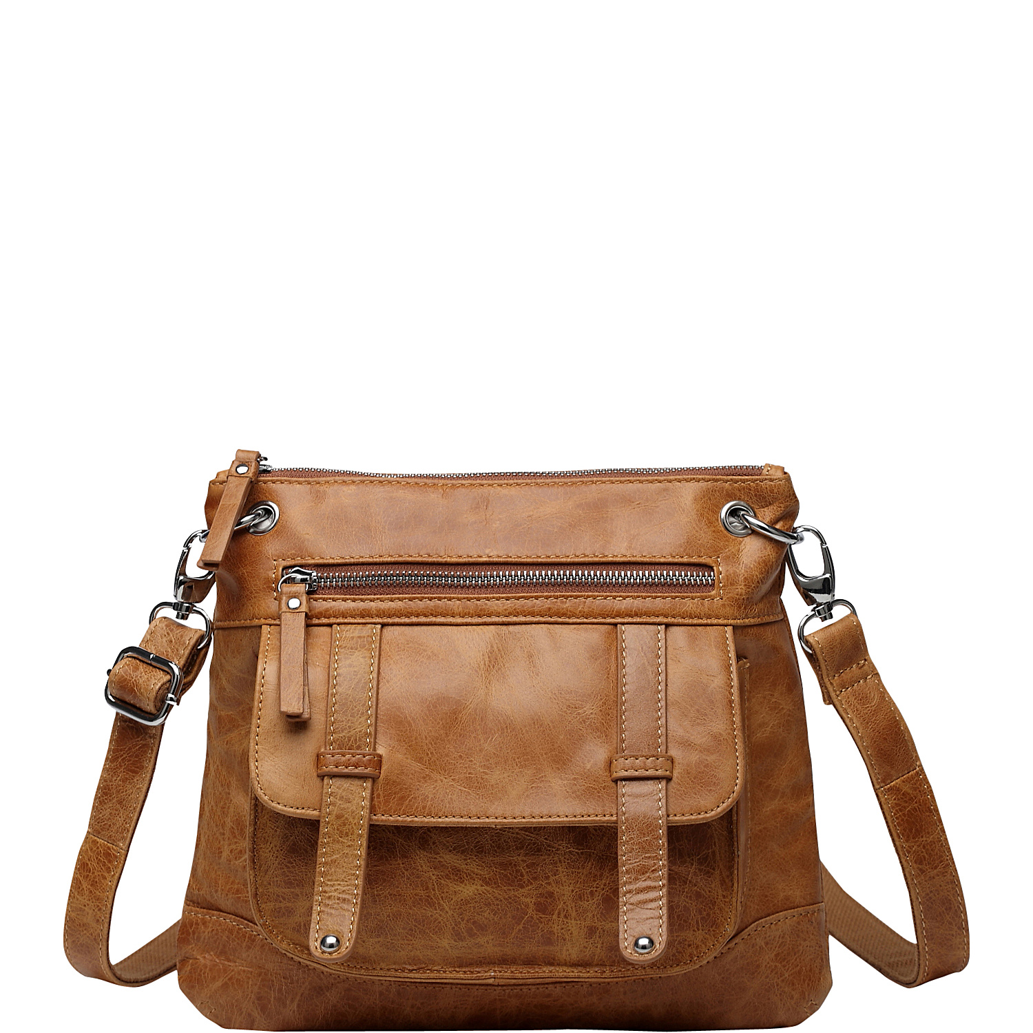 Ella Distressed Leather Crossbody / Handbag