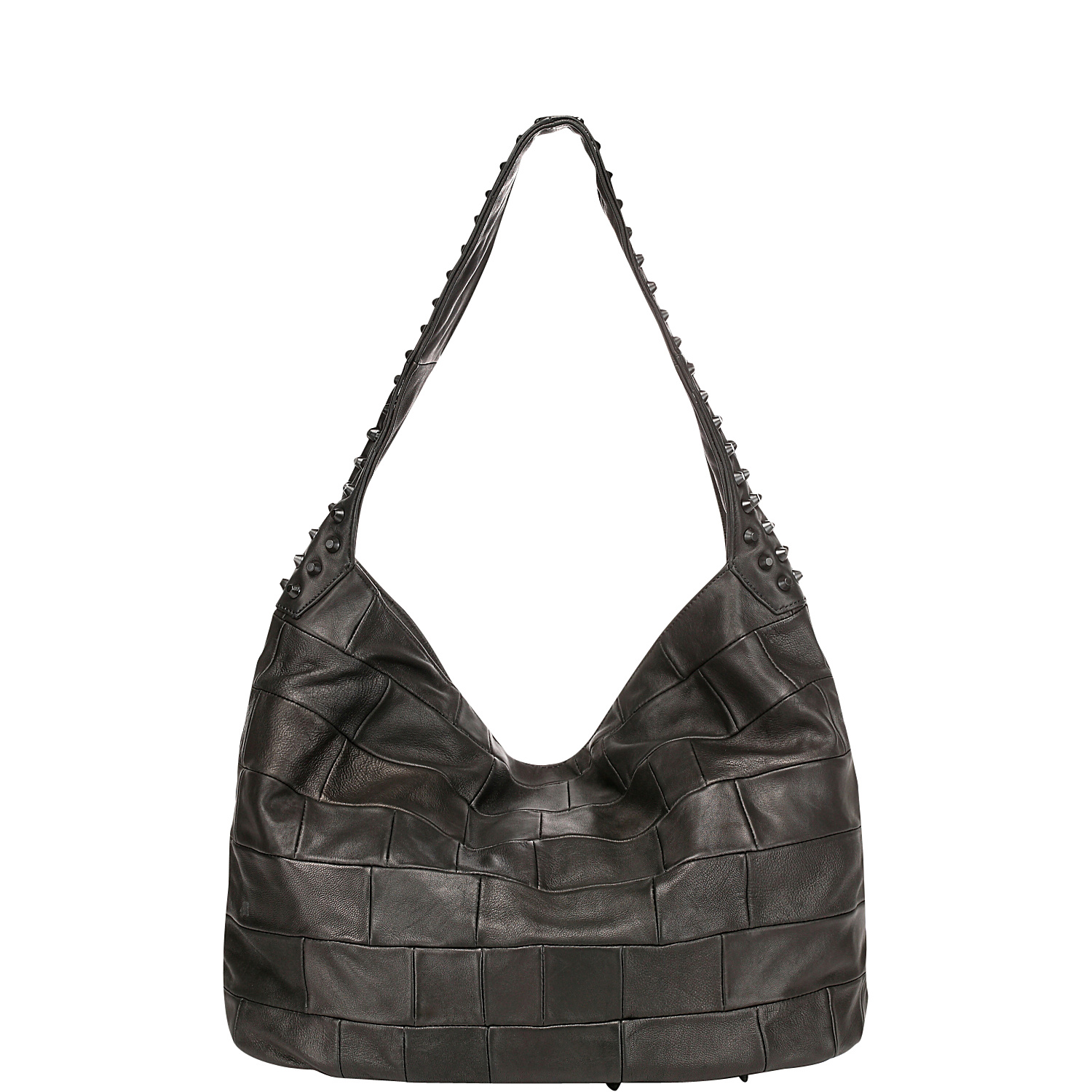 Swagger Studded Hobo Jeans Leather Handbag