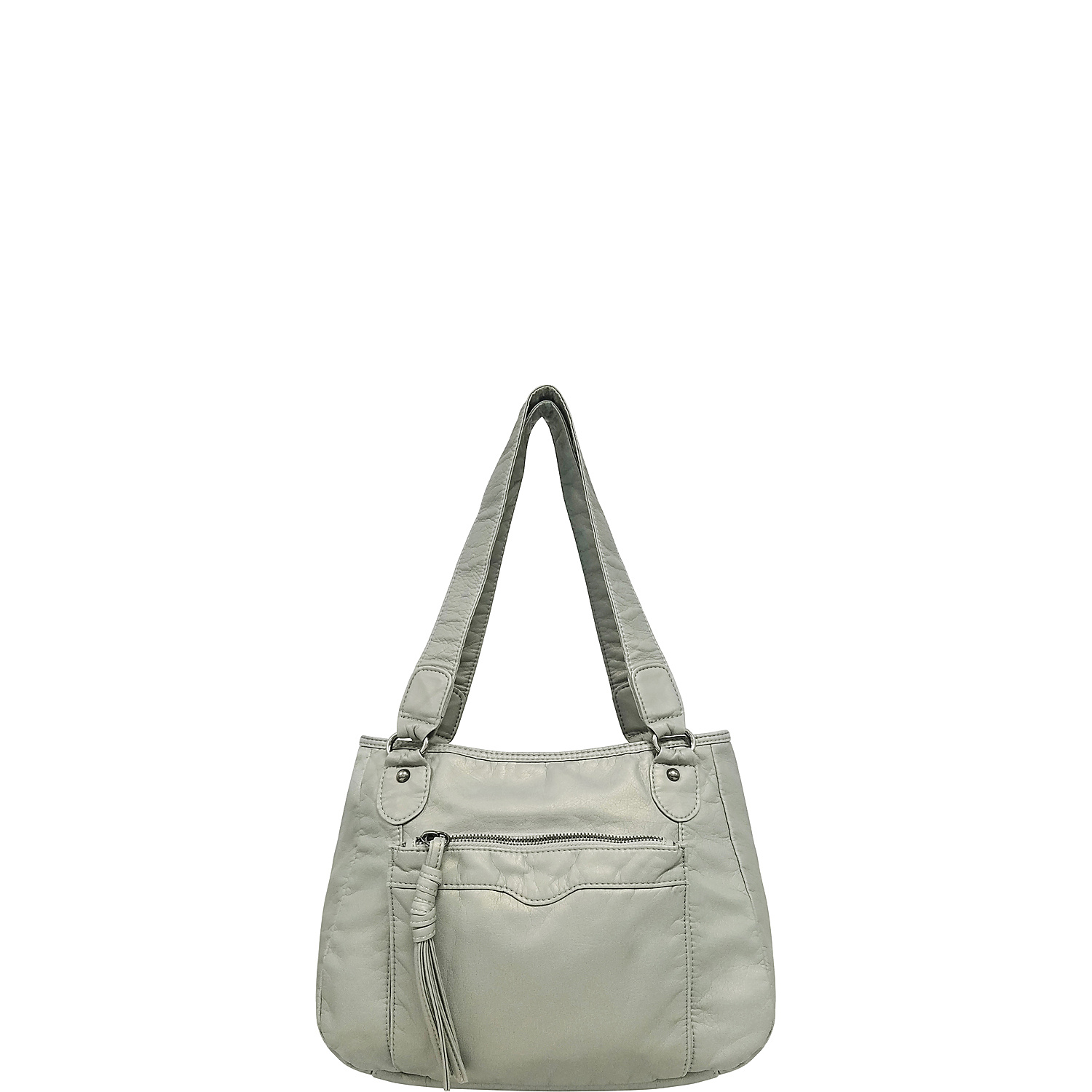 Pearlized Washed Satchel