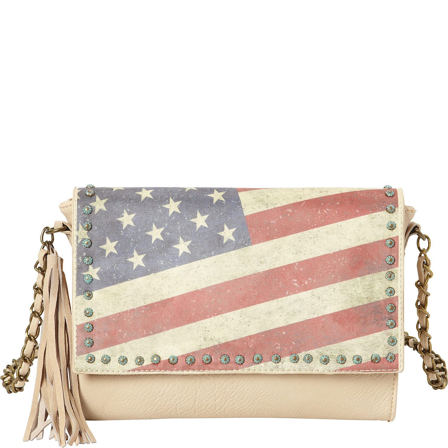 Vintage American Flag Shoulder Bag