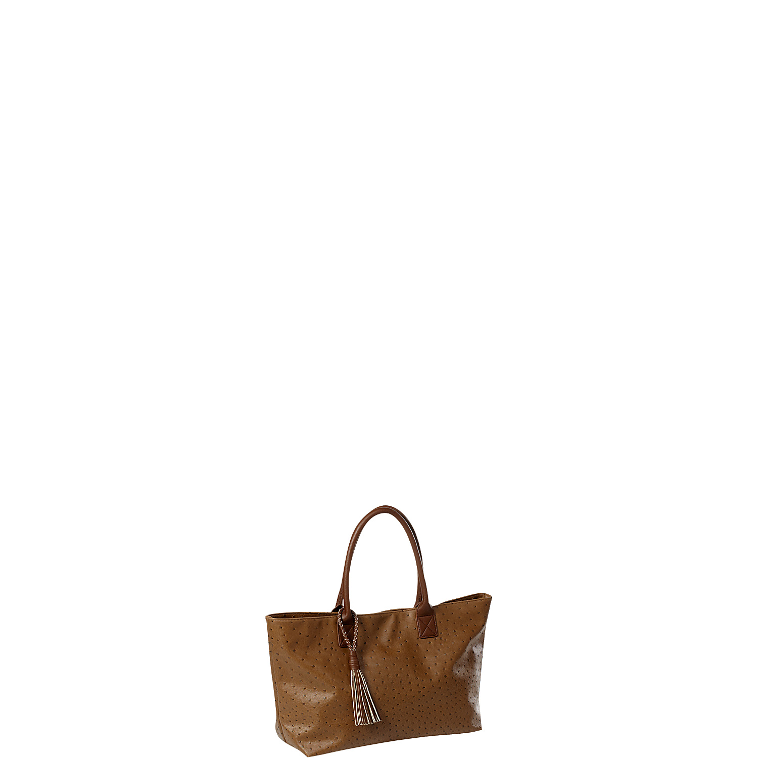 Jemma Faux Ostrich Market Tote