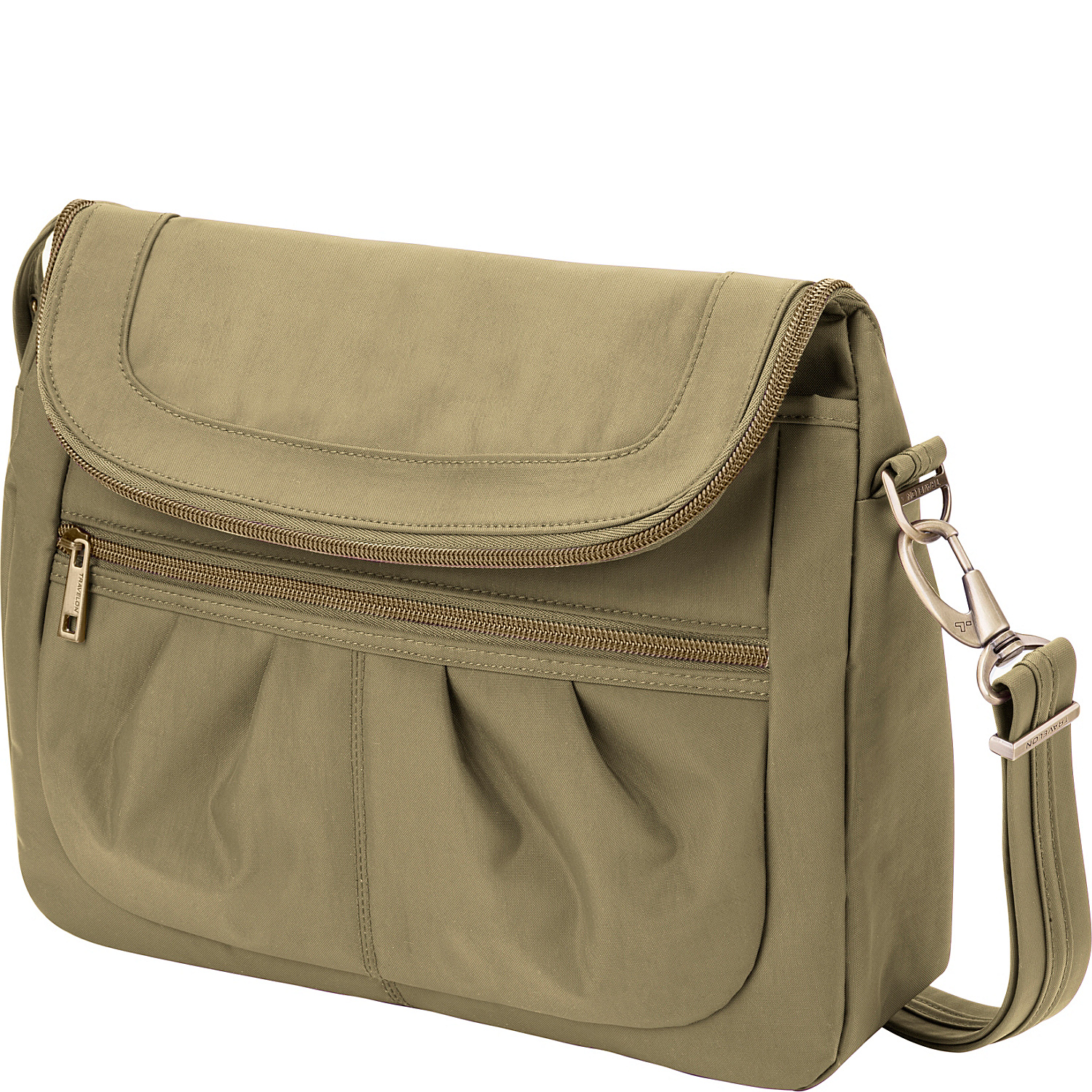 Anti-Theft Signature Flap Compartment Crossbody Bag