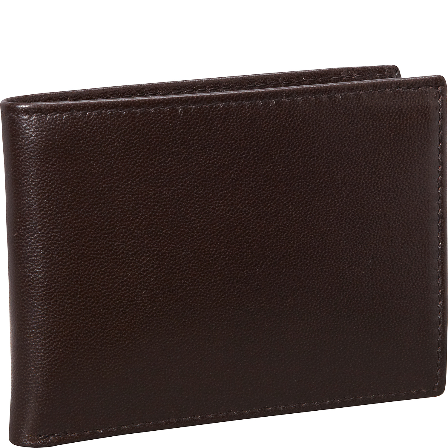 Nappa Soft Leather Slim Wallet w/ 8 Credit Card Slits