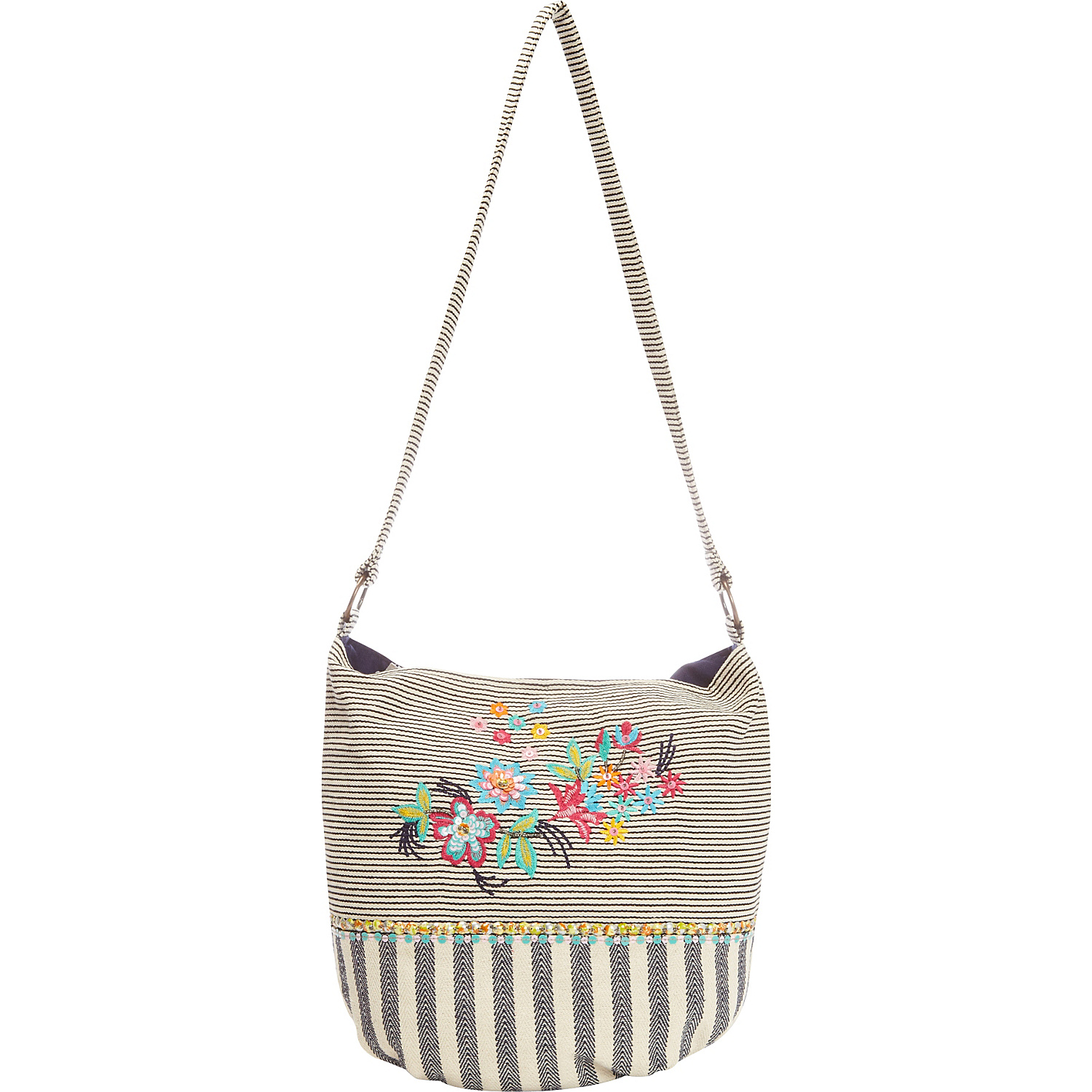 Dual Print Cotton Shoulder Bag