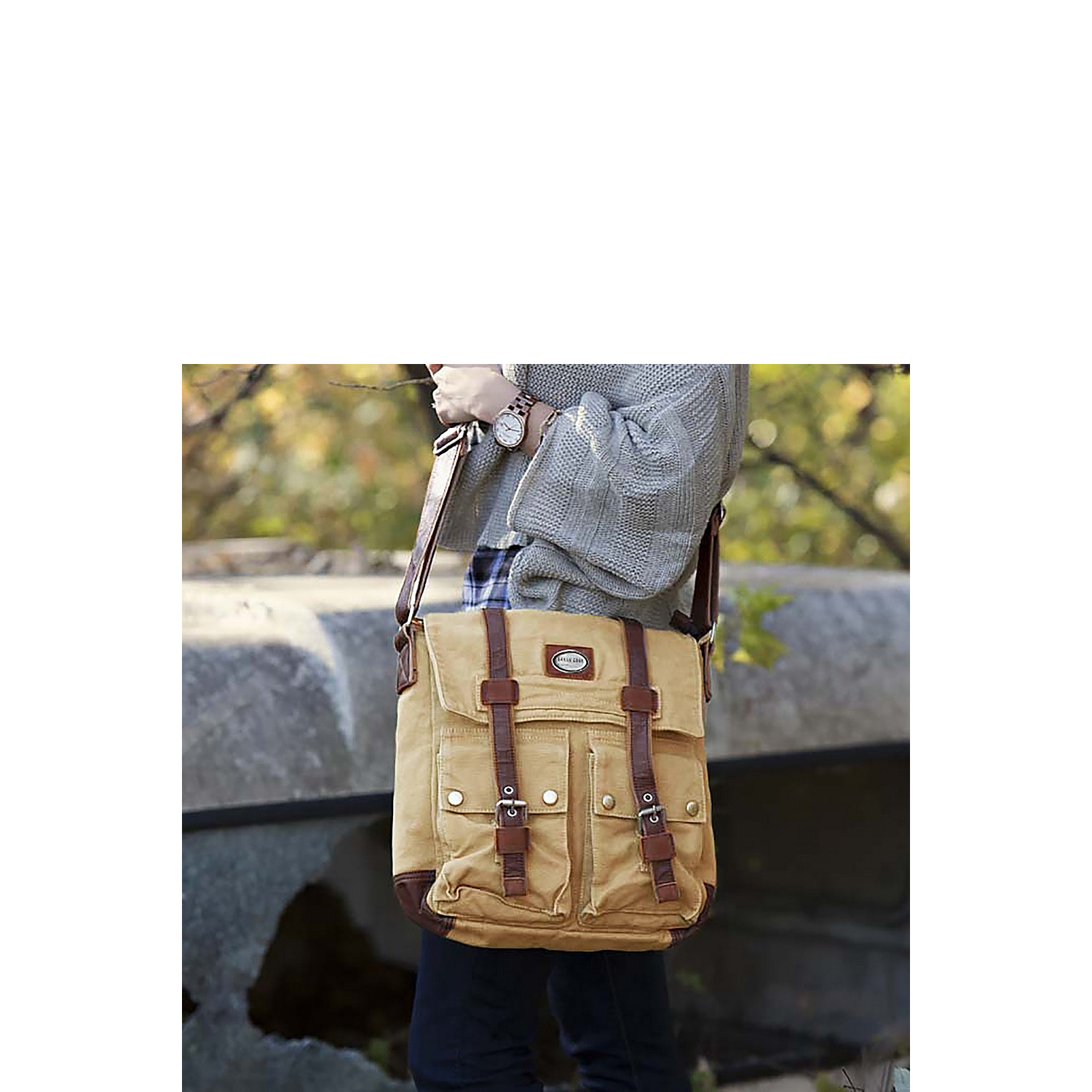 Urban Edge Grady Canvas Messenger Bag