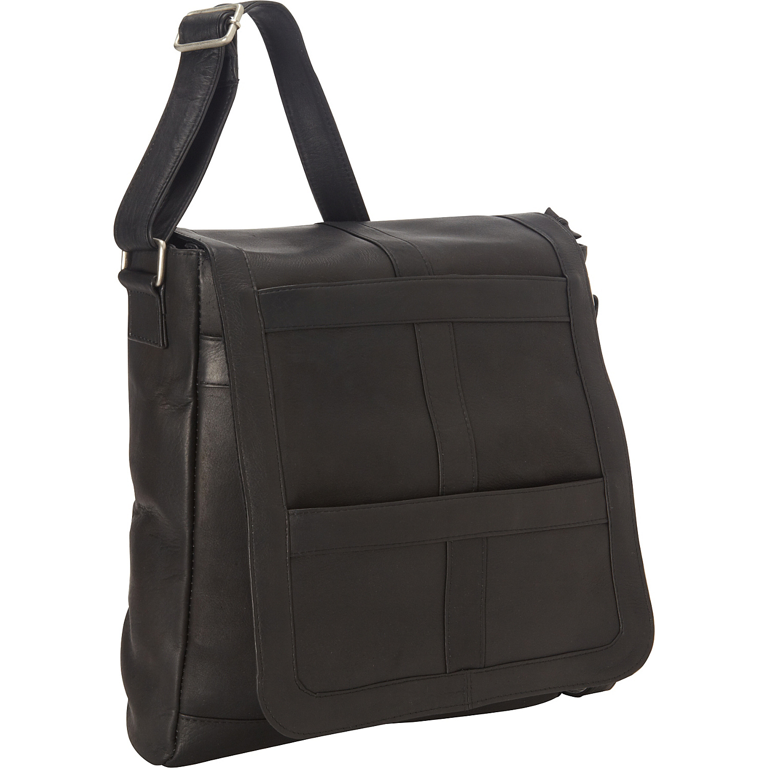 Vaquetta Vertical 16 Inch Laptop Messenger Bag