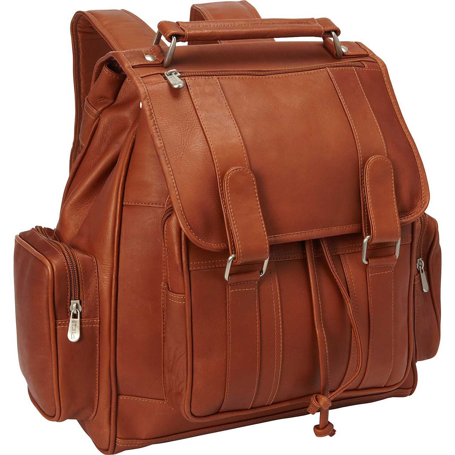 Double Loop Flap-Over Laptop Backpack