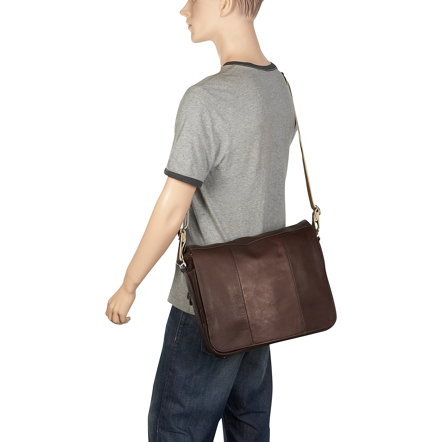 Expandable Laptop Messenger Bag