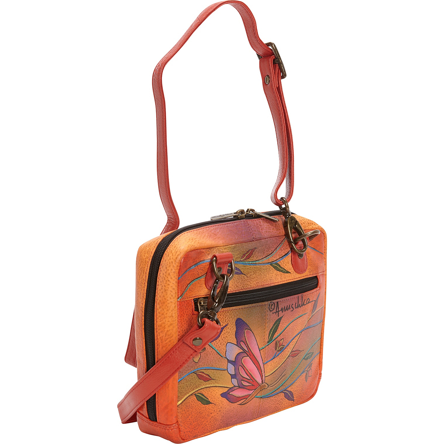 Hand Painted Crossbody Travel Organizer