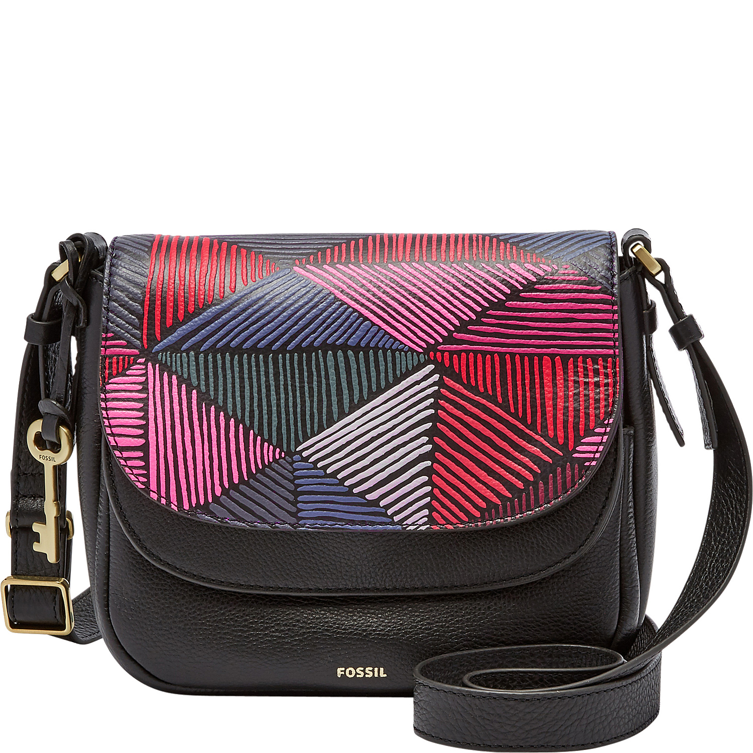 Peyton Small Double Flap Printed Crossbody