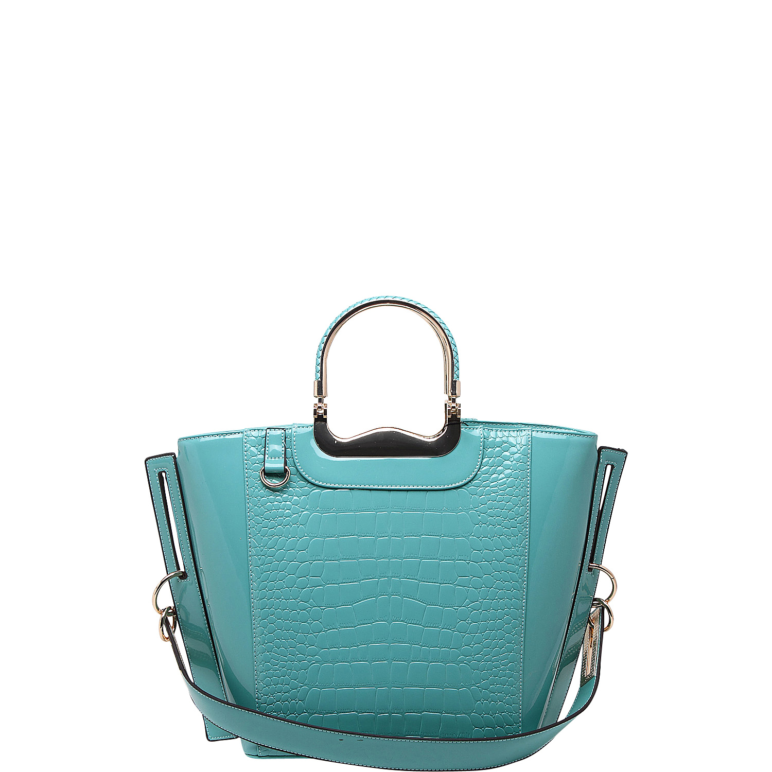 Tressa Croco-Embossed Shoulder Tote